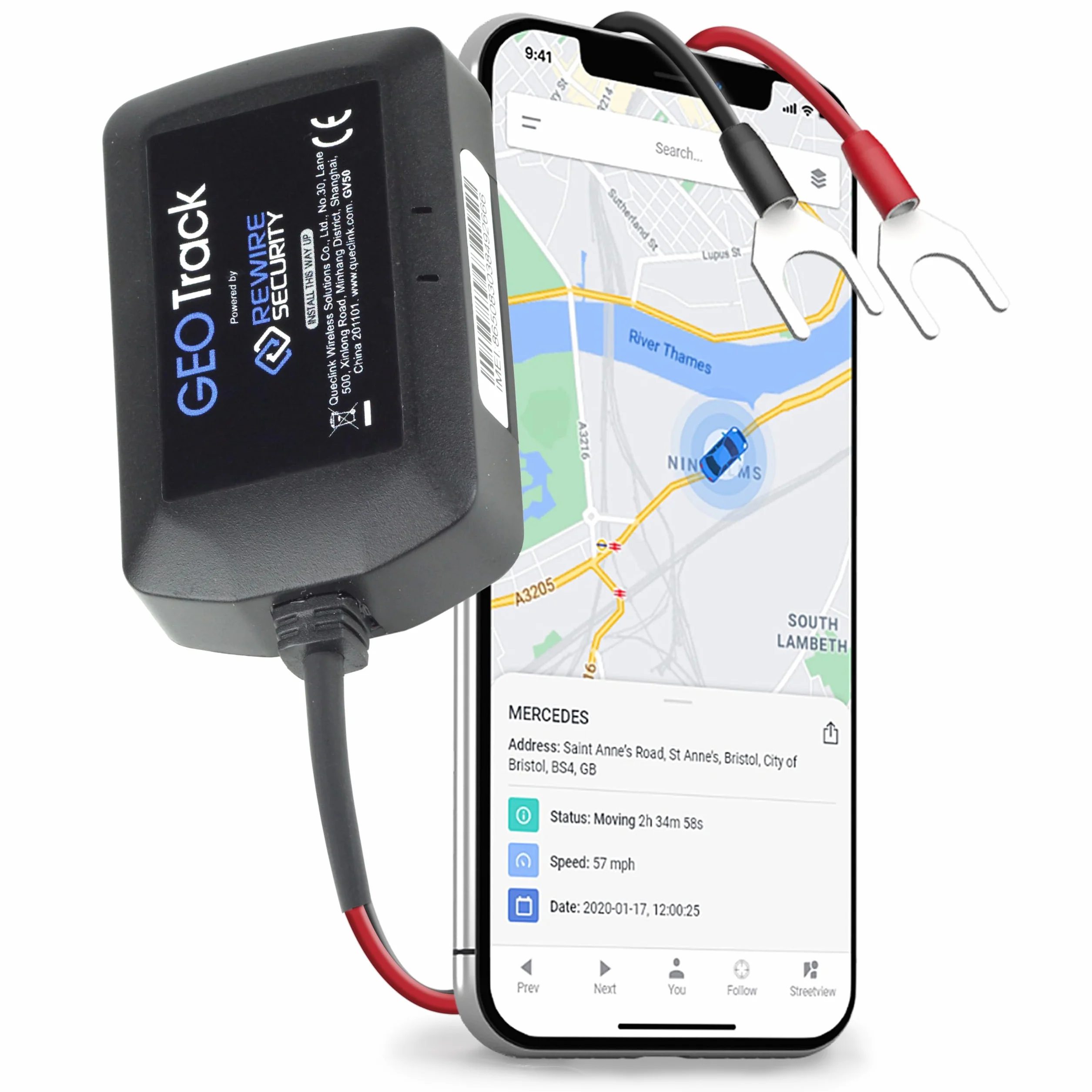GPSLive Geo Track Lokalizator GPS do Pojazdów – Tracker GPS do Samochodu, Vana i Motocykla, Śledzenie GPS w Czasie Rzeczywistym, Samodzielna Instalacja, System Telematyczny
