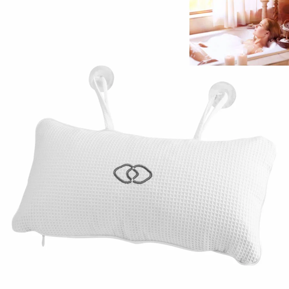 Poduszka do wanny antypoślizgowa z przyssawkami ergonomiczna pod kark do spa