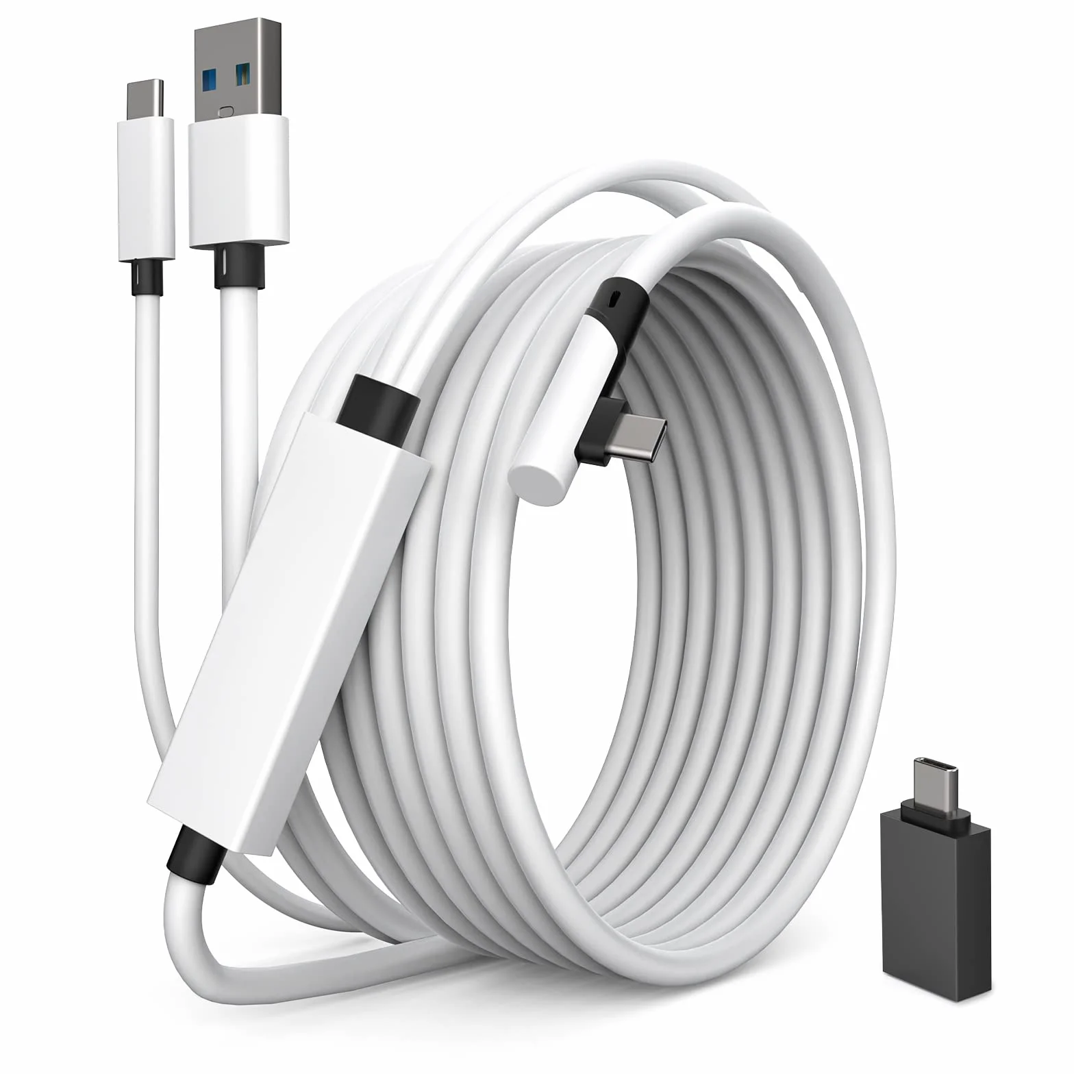 Kabel łączący 2 w 1 do Oculus/Meta Quest 2, USB 3.0 na typ C, 5 metrów, z oddzielną funkcją ładowania, akcesoria do VR