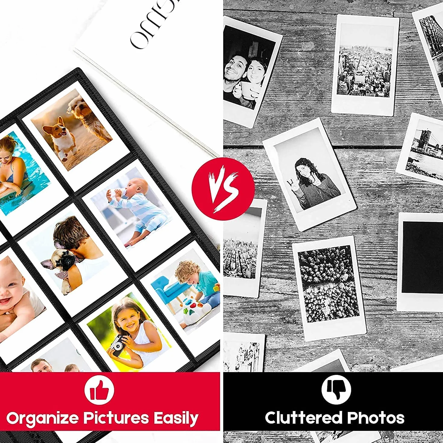 Album fotograficzny z 432 kieszeniami do aparatu Fujifilm Instax Mini, aparat Polaroid, do aparatu Fujifilm Instax Mini 12, 11, 9, 40, 99, 90, 8, 7, Evo LiPlay, aparat natychmiastowy Polaroid Snap PIC
