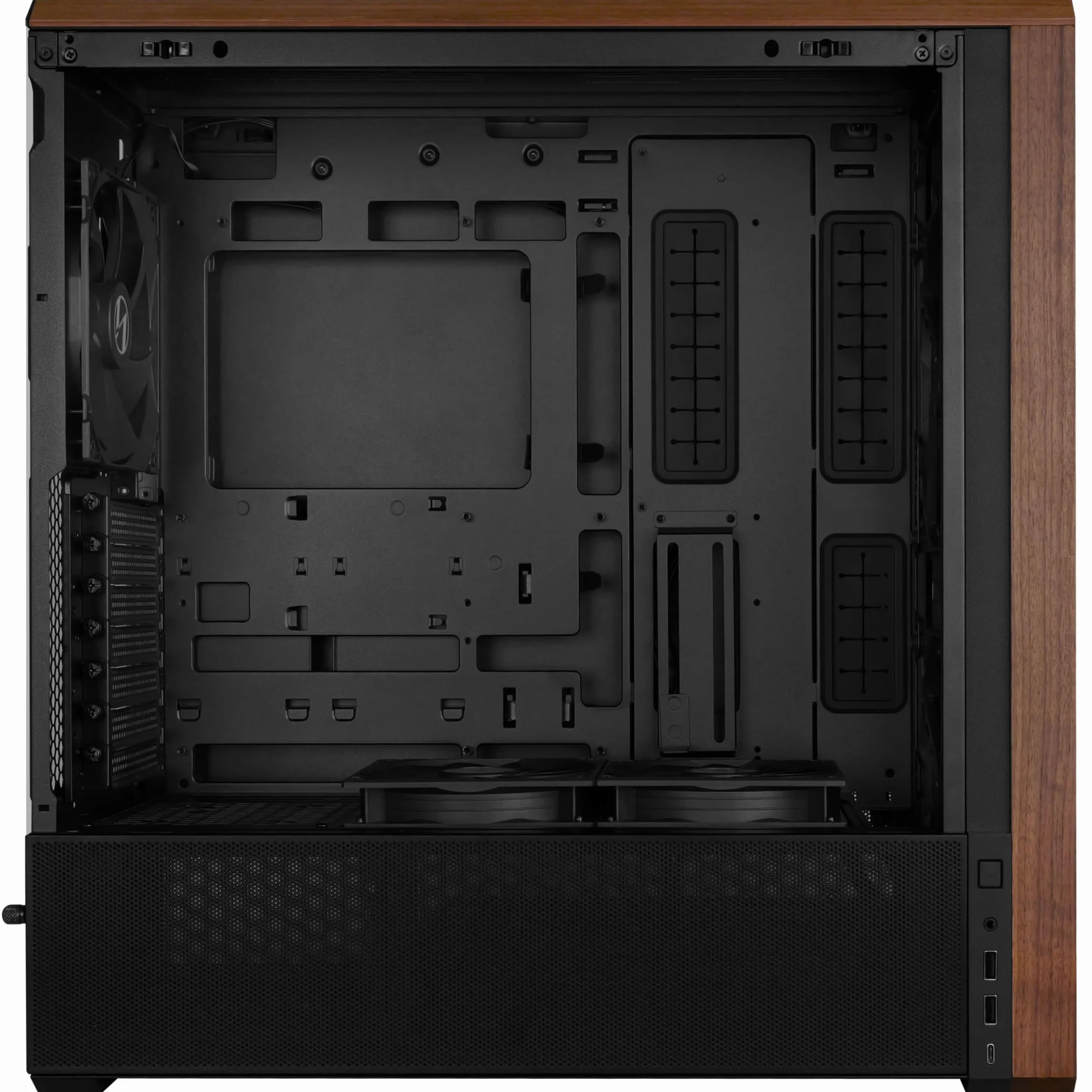Lian Li LANCOOL 217 - Szafka komputerowa Mid-Tower/Gaming Cabinet - Czarny | Kompatybilny z ATX/Micro-ATX/Mini-ITX | 5 wstępnie zainstalowanych wentylatorów - G99.LAN217X.in