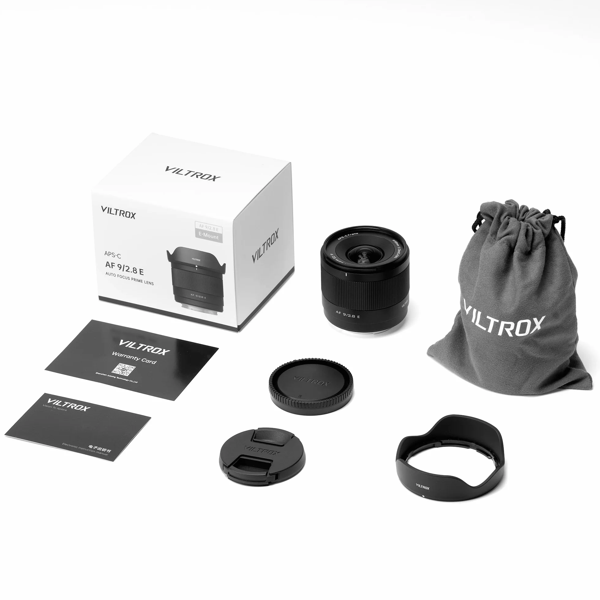 VILTROX Obiektyw AF 9 mm F2.8 APS-C do Sony E-Mount, ultra szerokokątny obiektyw Auto-Focus Prime do aparatów Sony E-Mount a9 a7RIV a7IV a7RIII a7SIII a7II a7C ZV-E10II ZV-E10 a6700