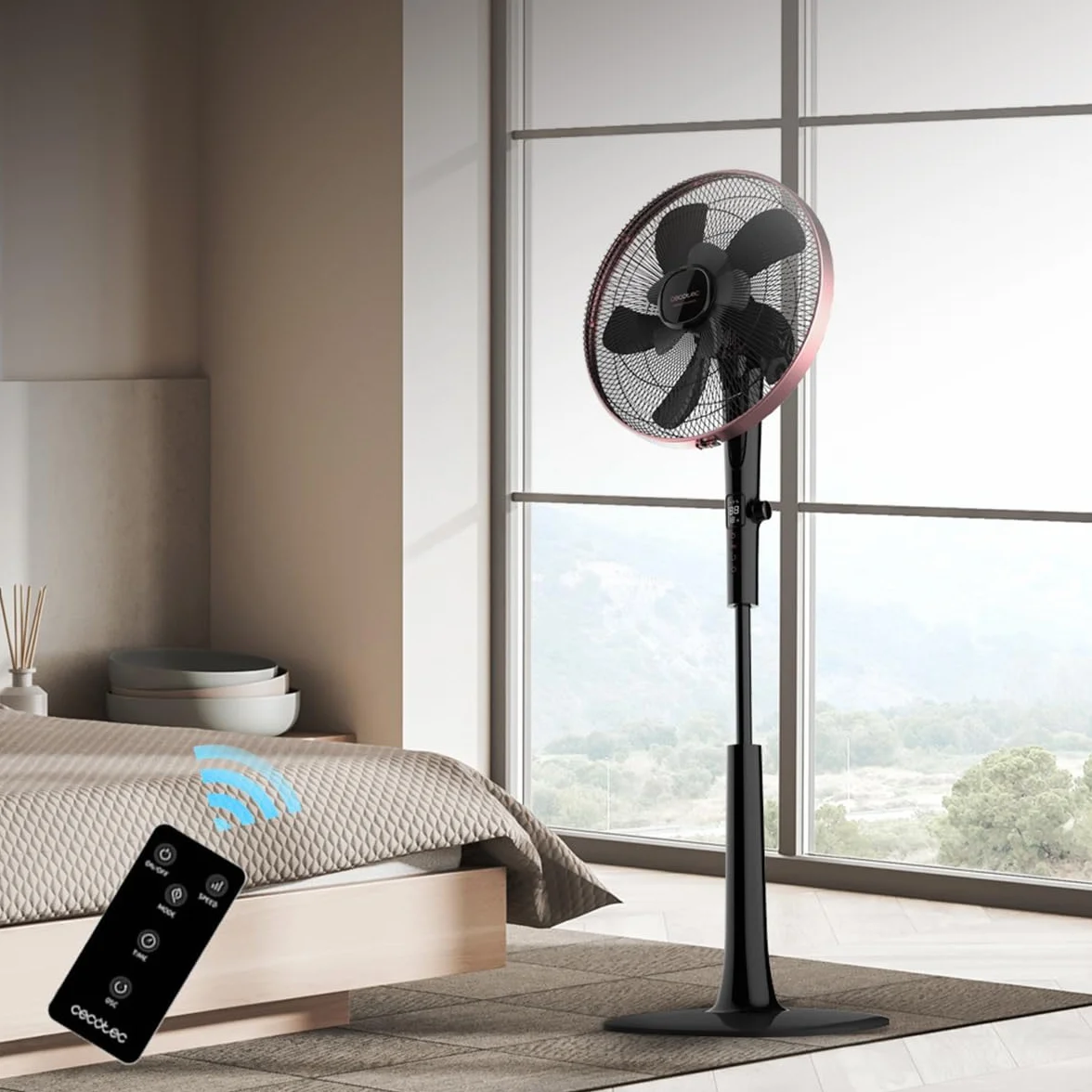 Cecotec Wentylator stojący EnergySilence 1040 SmartExtreme 16" 28 W DC 24 prędkości 3 tryby oscylacja regulacja wysokości