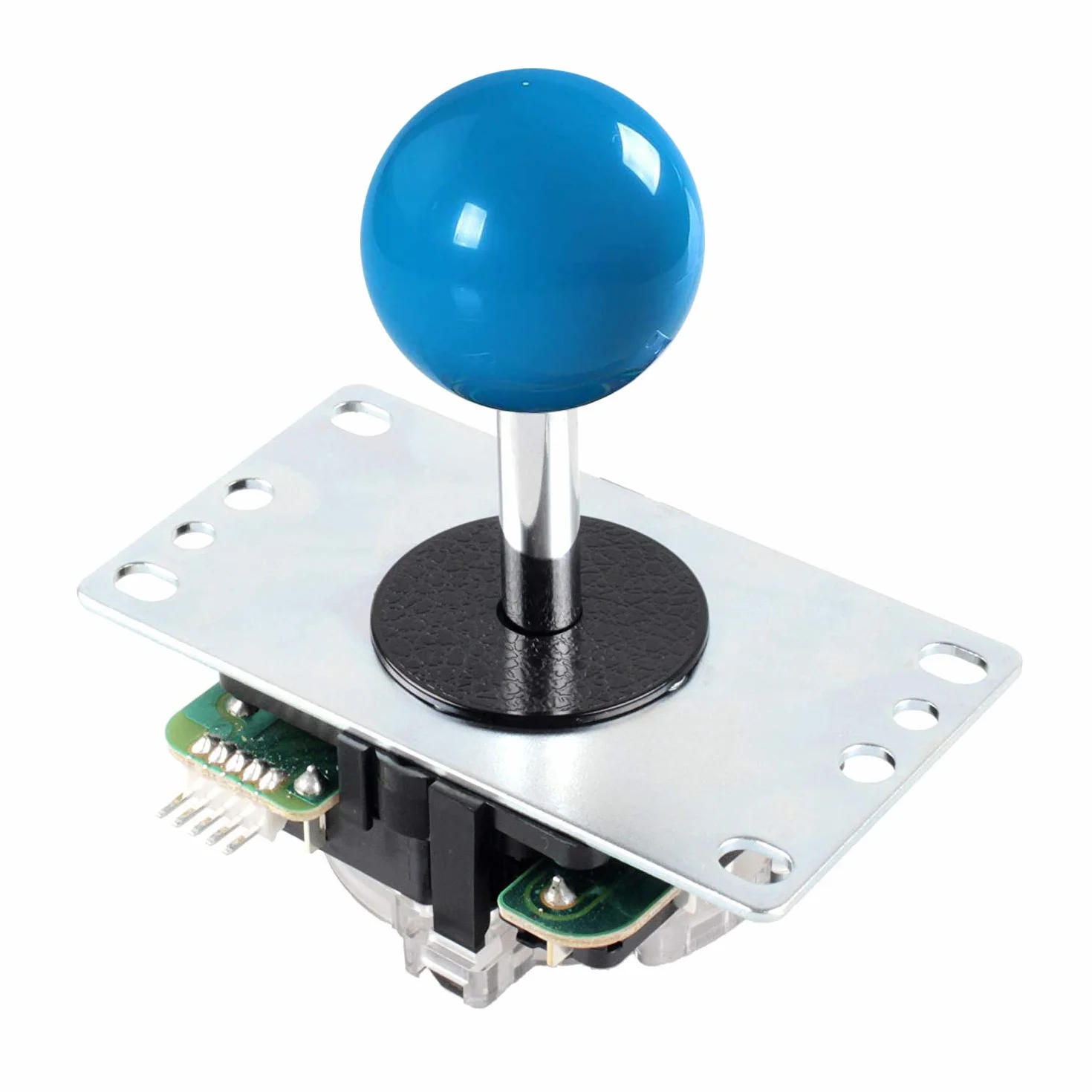 SANWA JLF-TP-8YT-SK Joystick z pokrętłem kulowym kontroler zręcznościowy niebieski