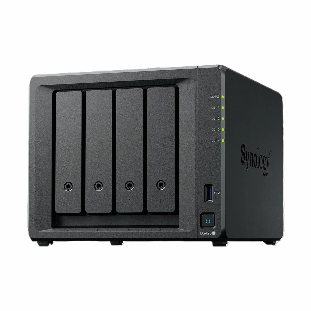 Synology DiskStation DS425+ NAS serwer pamięci masowej DDR4 0 TB Intel Celeron J4125 2 GB - Czarny