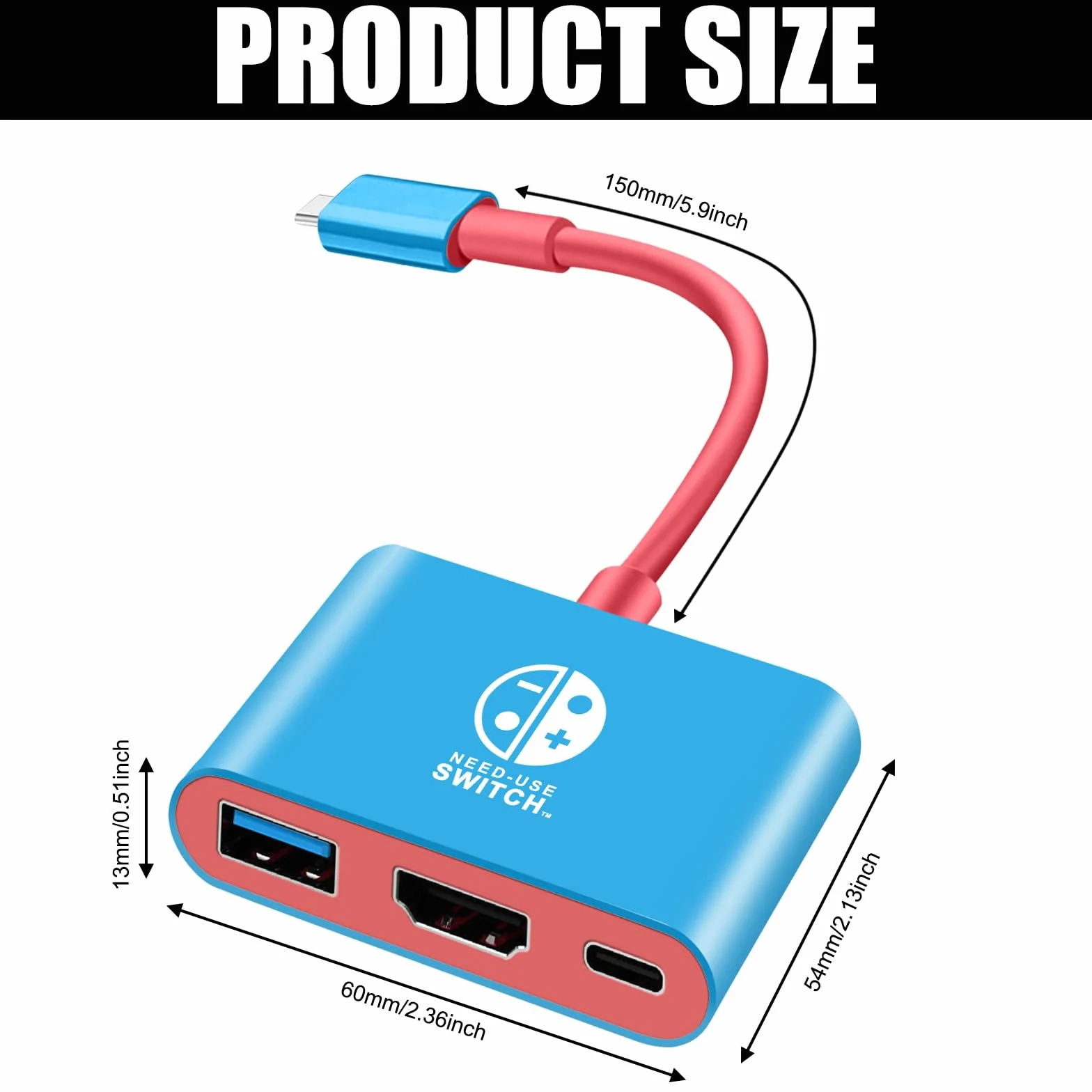 Switch 2 stacja dokująca do Nintendo Switch2, 3 w 1, przenośna stacja ładująca z 4K / 60 Hz HDMI/USB 3.0/PD 100 W, stacja dokująca, kompatybilna z NS Switch2, Steam Deck, smartfonami, komputerami PC