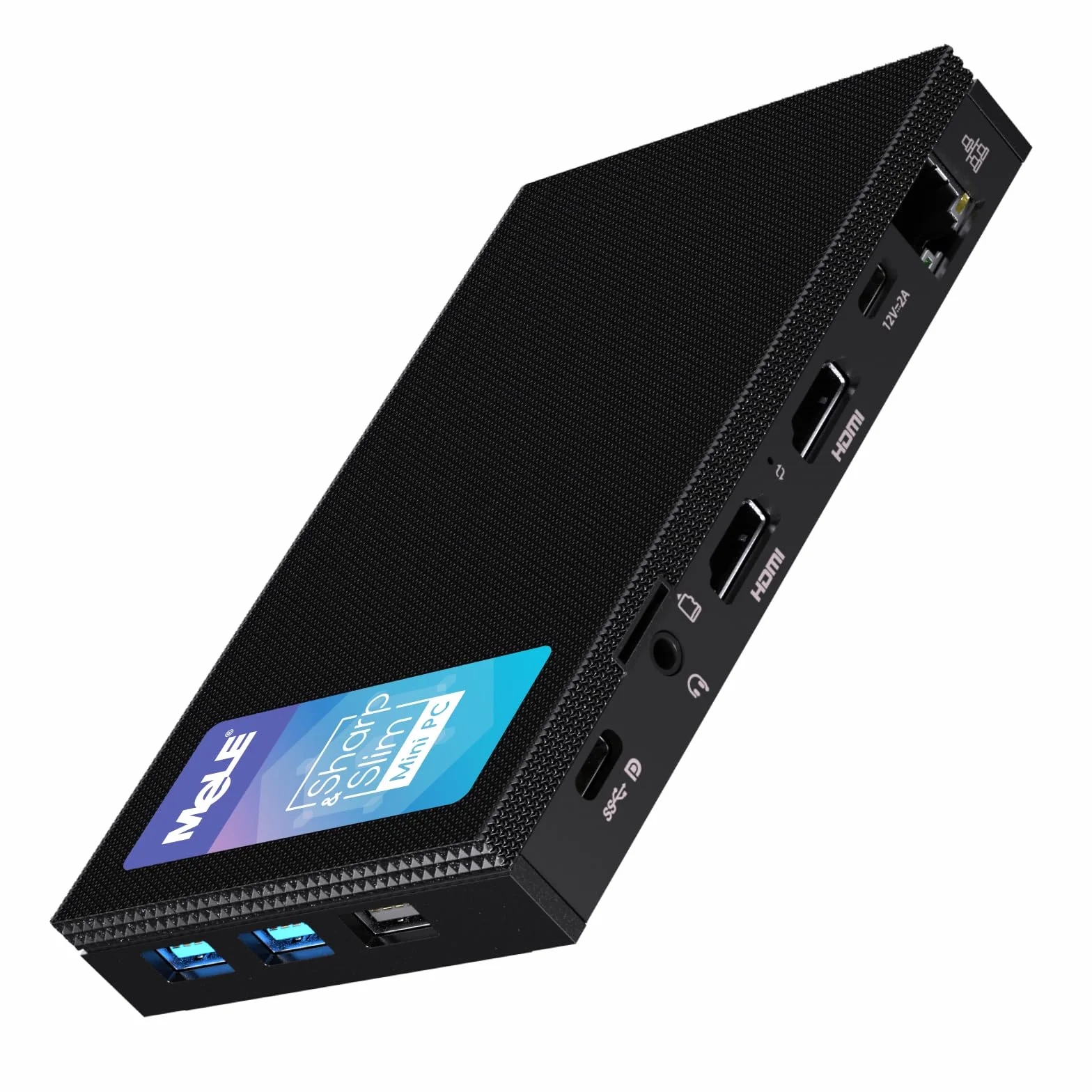 MeLE Quieter4C Mini PC bez wentylatora 16GB DDR4 512 GB ROM Micro PC Alder Lake N100 (do 3,4 GHz) Mały format USB-C 2 X HDMI 4K@60 Potrójny wyświetlacz komputerów stacjonarnych