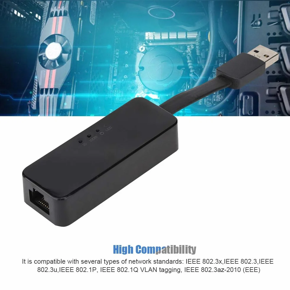 Tosuny dla Realtek RTL8153 Gigabitowa karta sieciowa USB3.0 do RJ45 Gigabit Ethernet Adapter 10/100/1000 Mbps