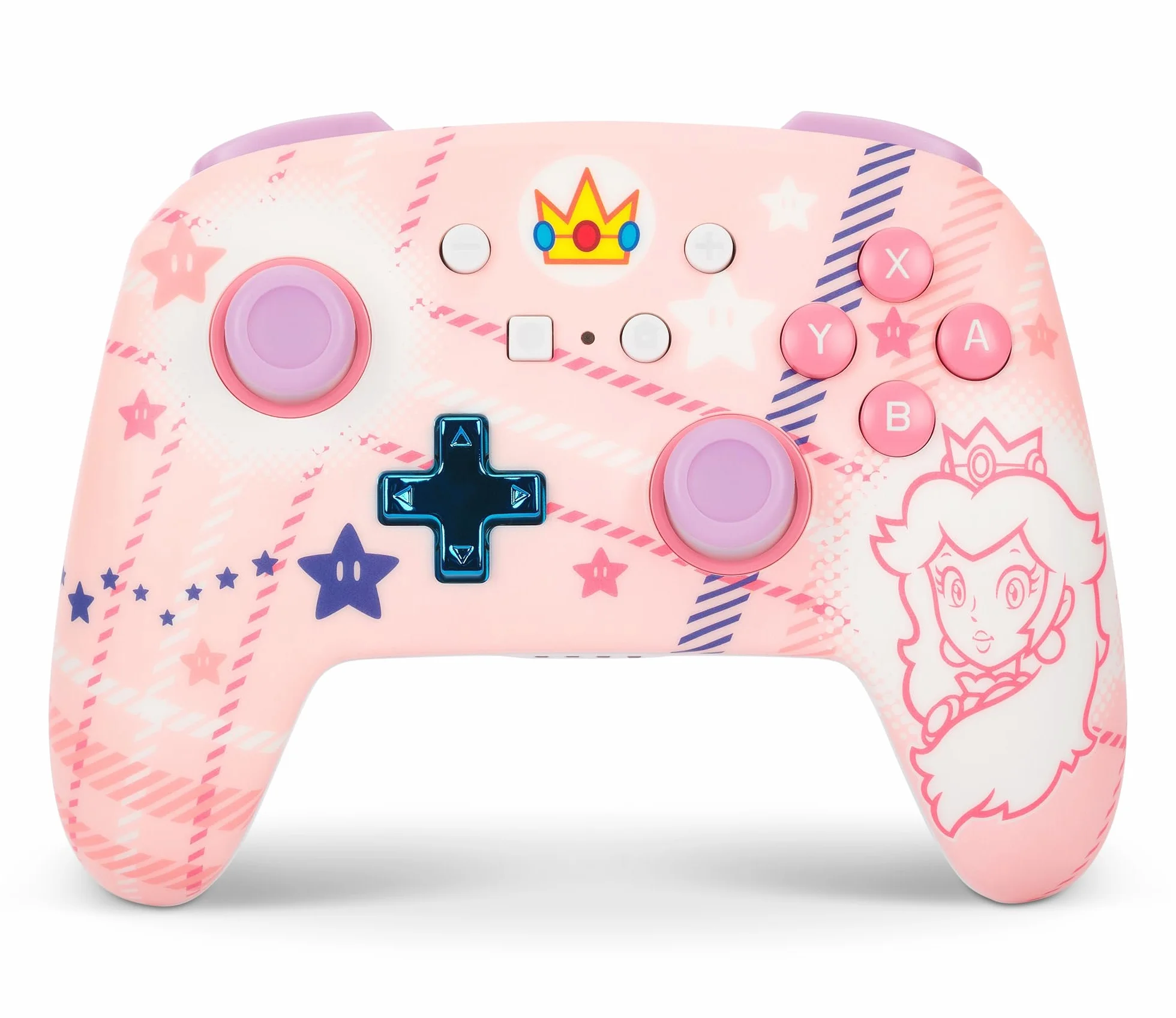 Ulepszony Kontroler Bezprzewodowy PowerA do Nintendo Switch - Szal Księżniczki Peach, Model OLED, Lite, Gamepad Bluetooth