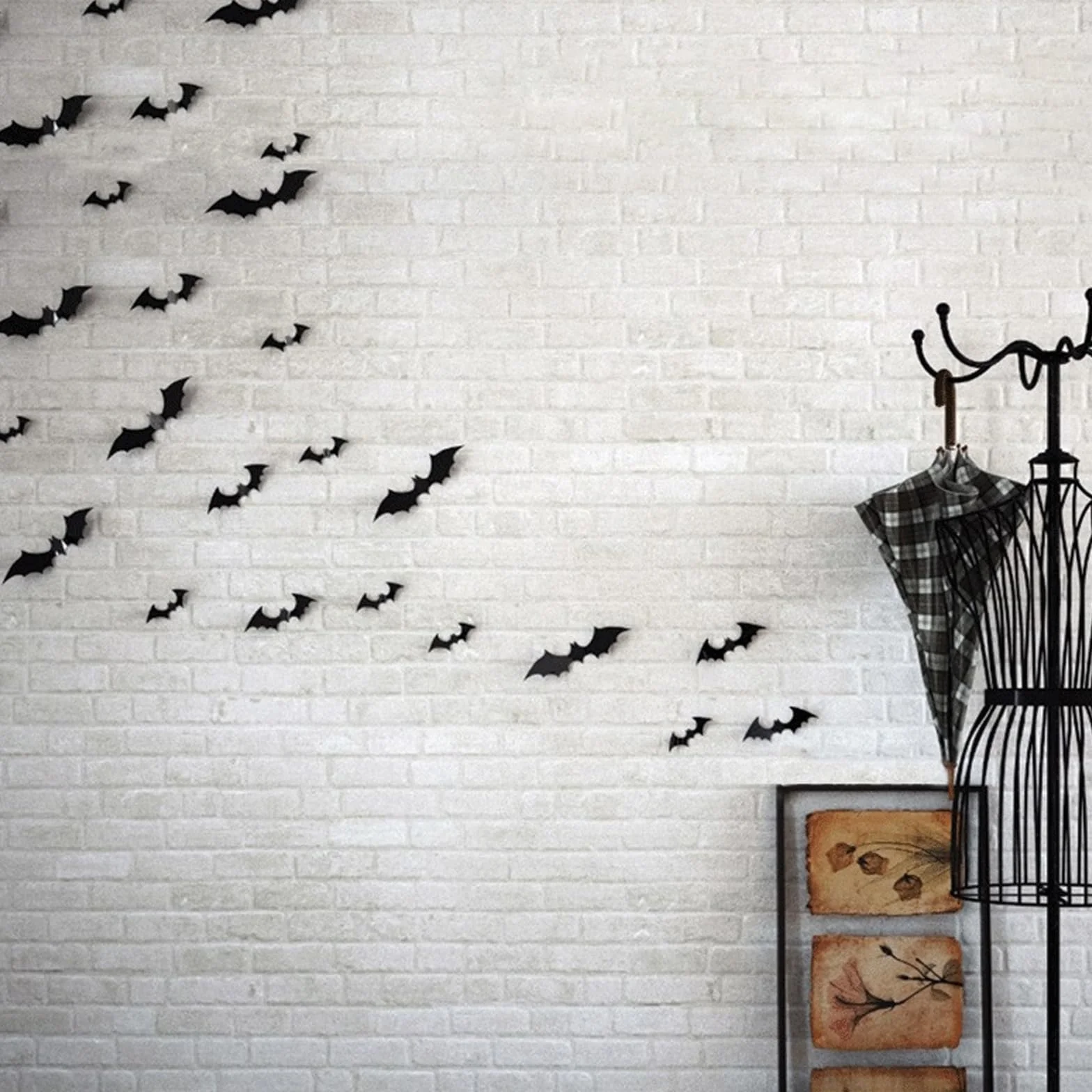 Nietoperz 3D na Halloween, 16 sztuk, wodoszczelne PCW do zewnątrz, dekoracja do ogrodu, na imprezę, "zrób to sam", naklejka ścienna
