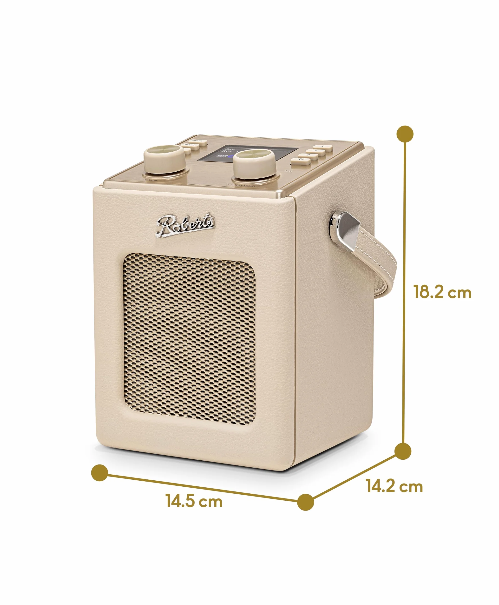 Revival Mini 2 Dab+/FM/Bluetooth przenośny budzik, pastelowy krem