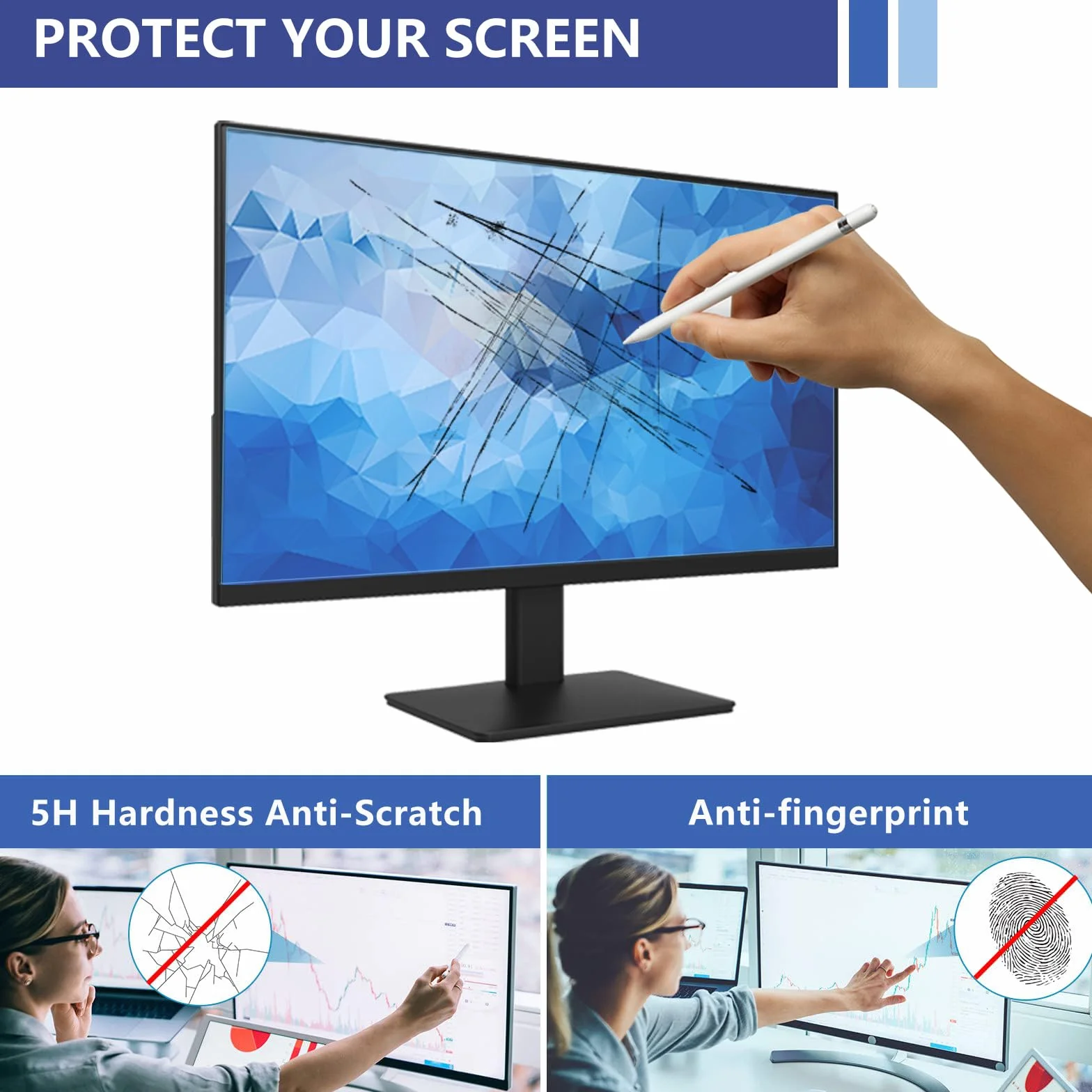Filtr niebieskiego światła 34", do monitora o proporcjach obrazu 21:9, blokująca niebieskie światło, ochrona wyświetlacza, ochrona ekranu, ochrona oczu, zdejmowana folia ochronna na wyświetlacz