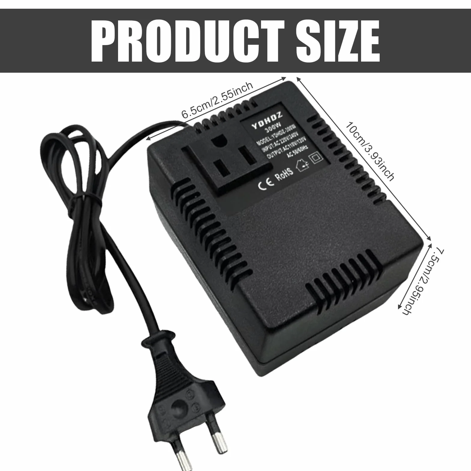 Przetwornica napięcia transformator 220 V na 110 V, 300 W krok w dół konwerter prądu adapter sieciowy adapter podróżny adapter prądu przetwornica napięcia wtyczka EU
