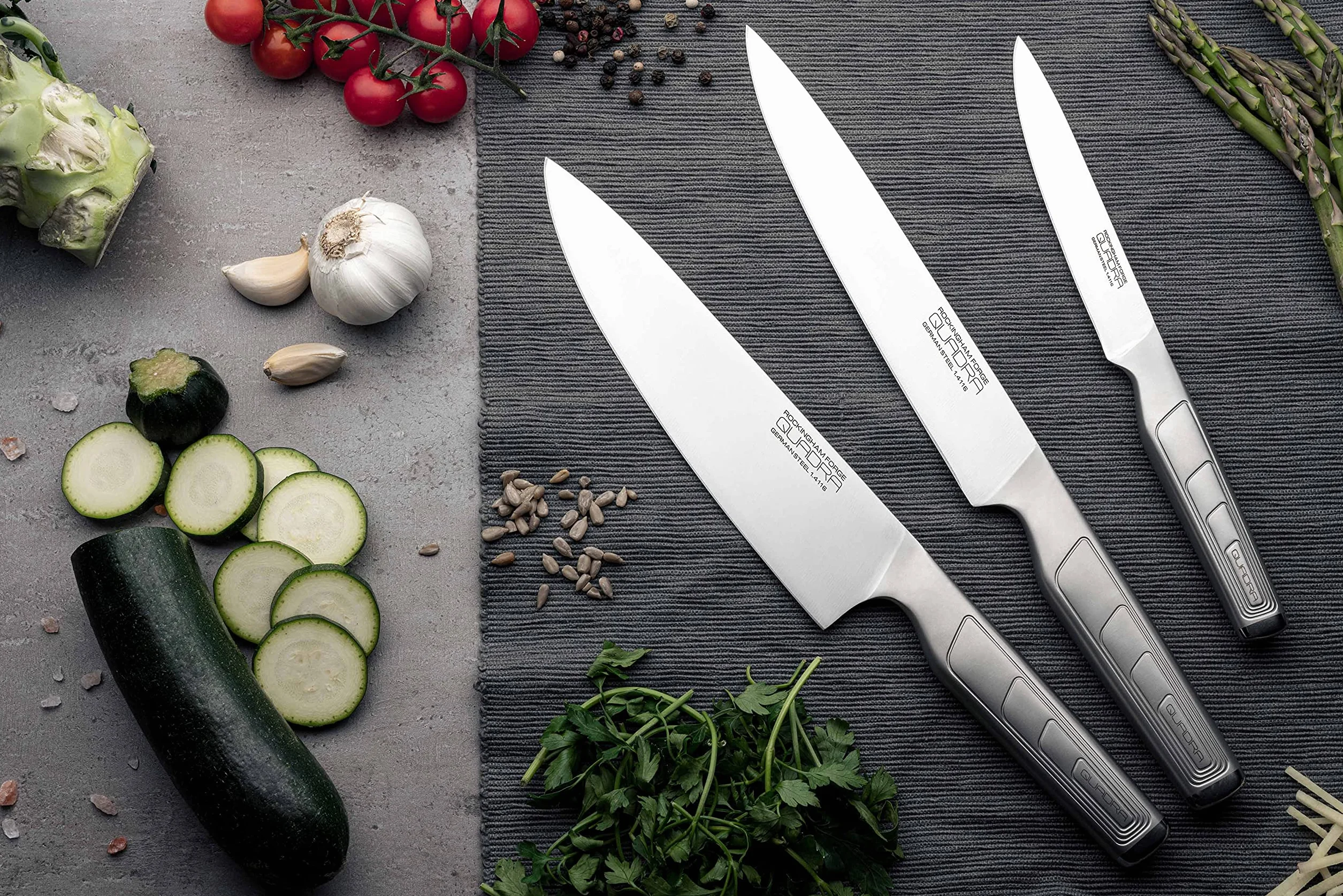 Rockingham Forge Quadra Range Utility Knife, 13 cm (5") wielofunkcyjny nóż kuchenny do owoców, warzyw i drobnej żywności