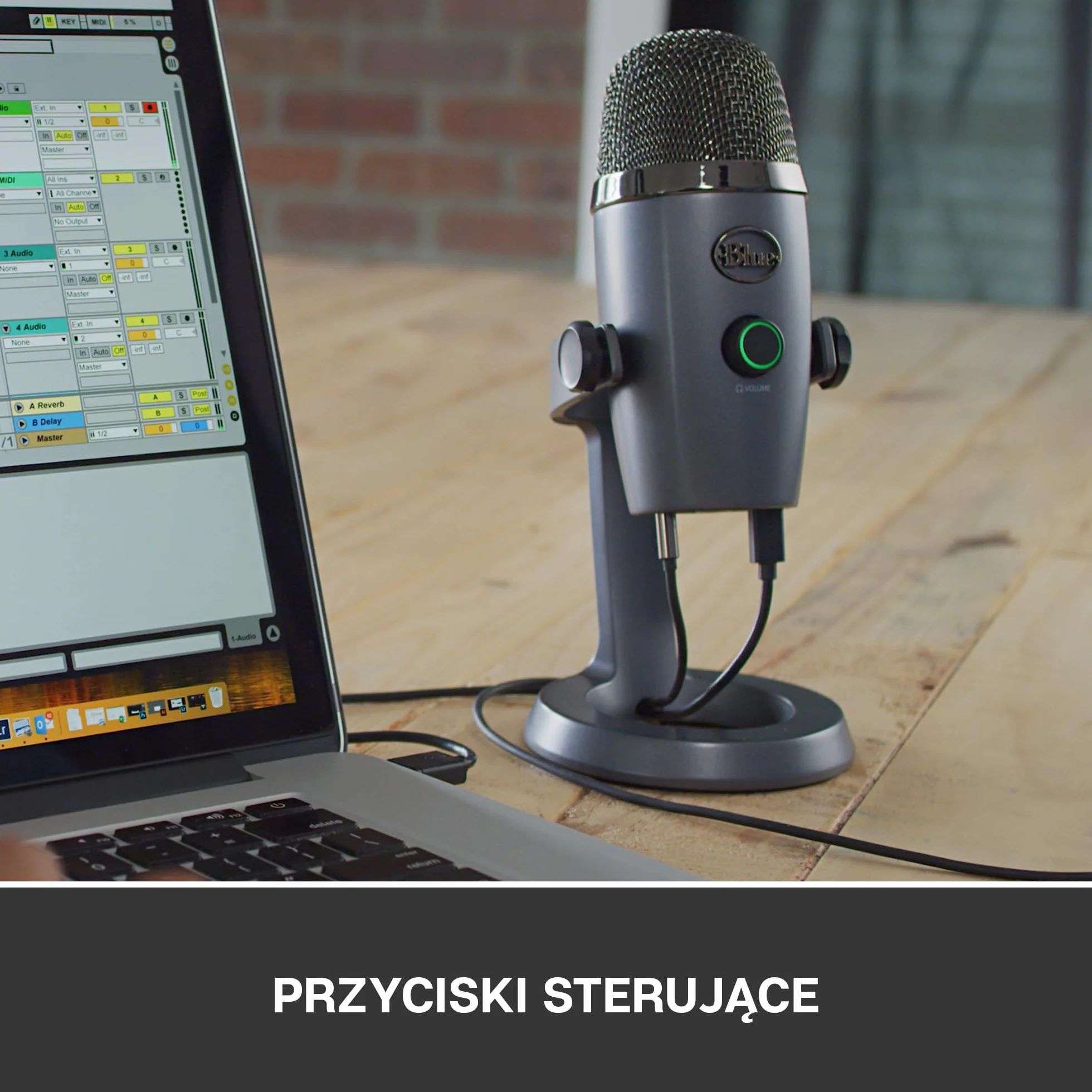 Blue Yeti Nano USB Mikrofon, Srebrny, 5 W