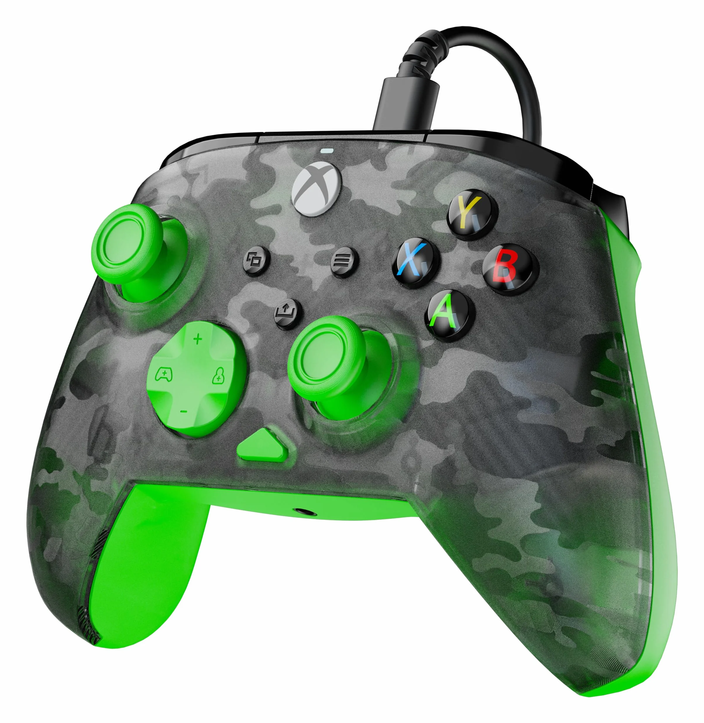 Turtle Beach Rematch Core Ghost Black Camo/Green Wired Gaming Controller dla Xbox Series X, Xbox One, PC