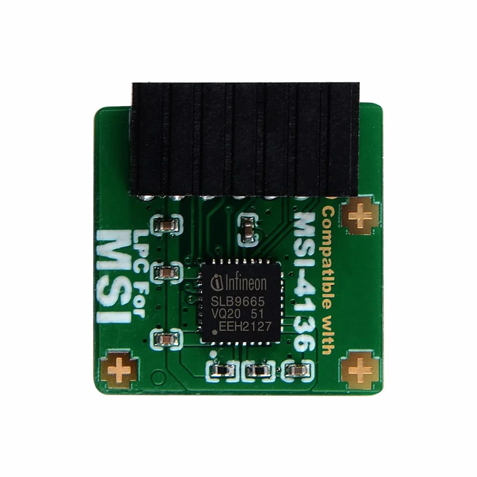 Moduł TPM2.0 TPM LPC 14-pinowy moduł z Infineon SLB9665 do płyty głównej MSI kompatybilny z TPM2.0 (MS-4136)