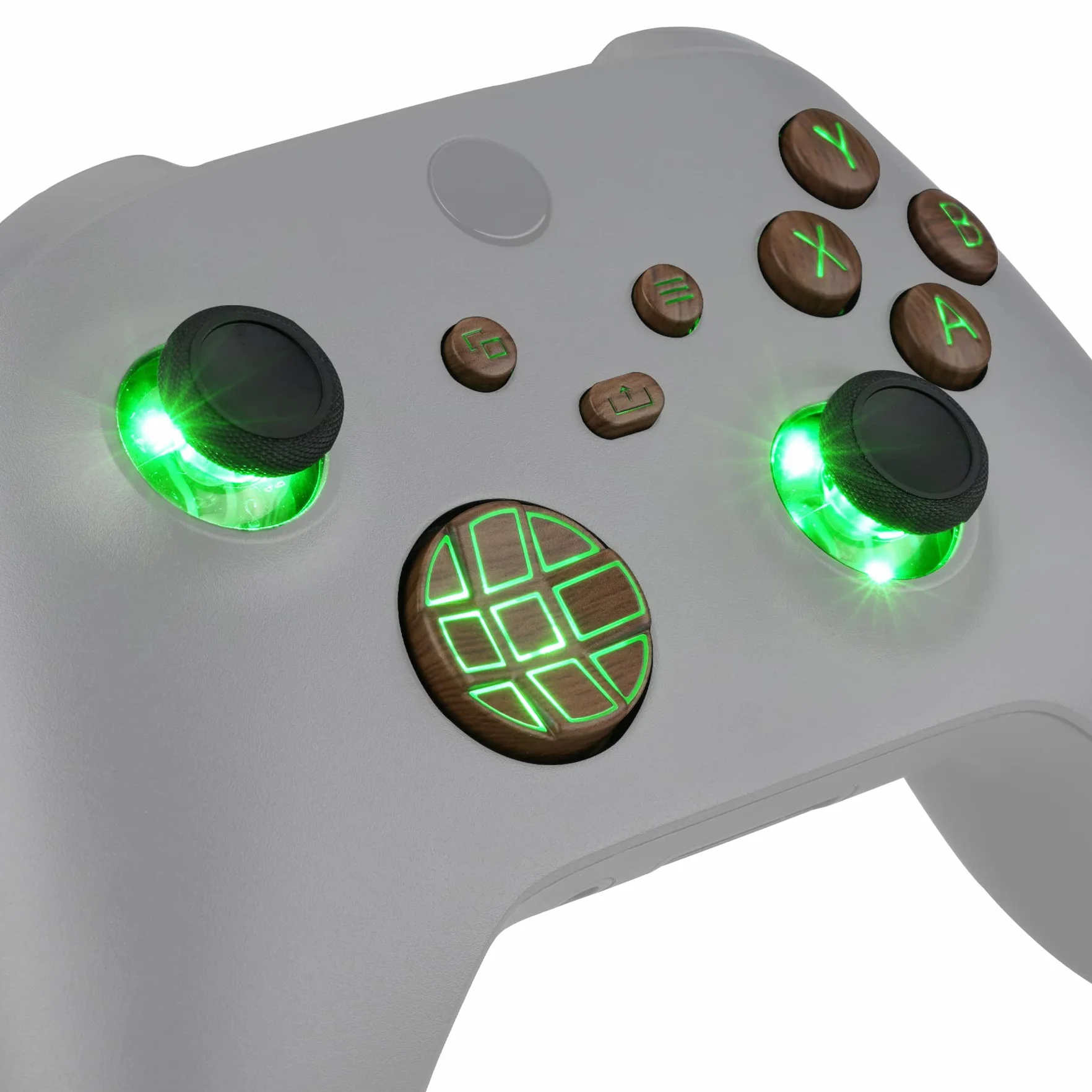 eXtremeRate Wielokolorowe przyciski LED do kontrolera Xbox Series X/S - 7 kolorów 9 trybów Zestaw