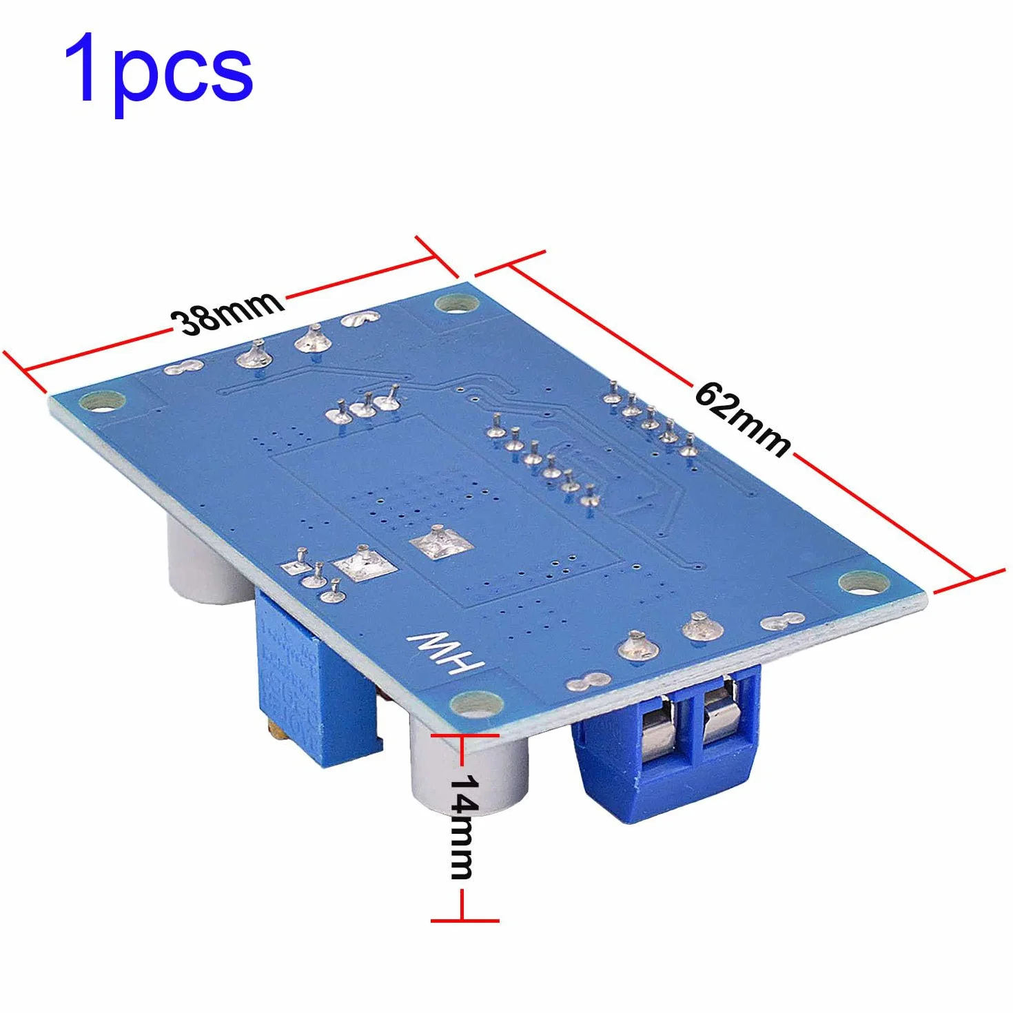 RUNCCI-YUN DC-DC 5 A Step Down zasilacz sieciowy, 4-38 V do 1,25-36 V regulator napięcia z woltomierzem LED do samodzielnego montażu Arduino XL4015