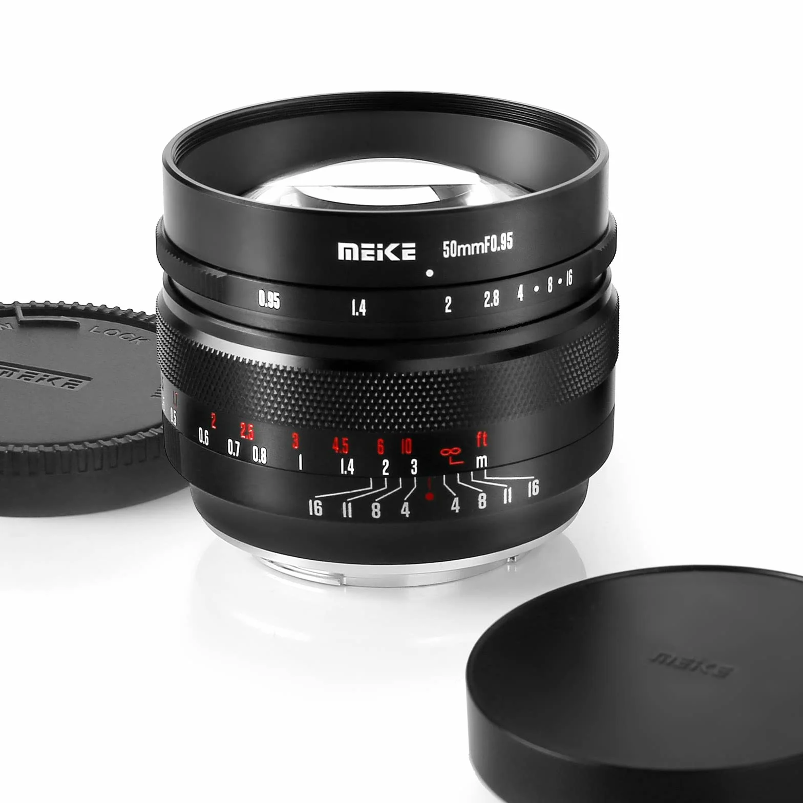 Meike 50 mm f0.95 Standard Aperture Manual Focus Fixed Lens APS-C kompatybilny z Sony E-Mount Mirrorless Cameras NEX 3 3N NEX 5R NEX 6 7 A6600 A6400 A5000 A5100 A6000 A6100 A6300 0 A65 00 A3000