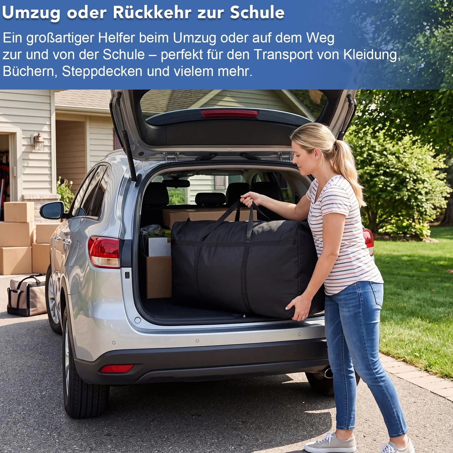 Oxford Heavy-Duty torba do przechowywania 180 l wodoszczelna z zamkiem błyskawicznym