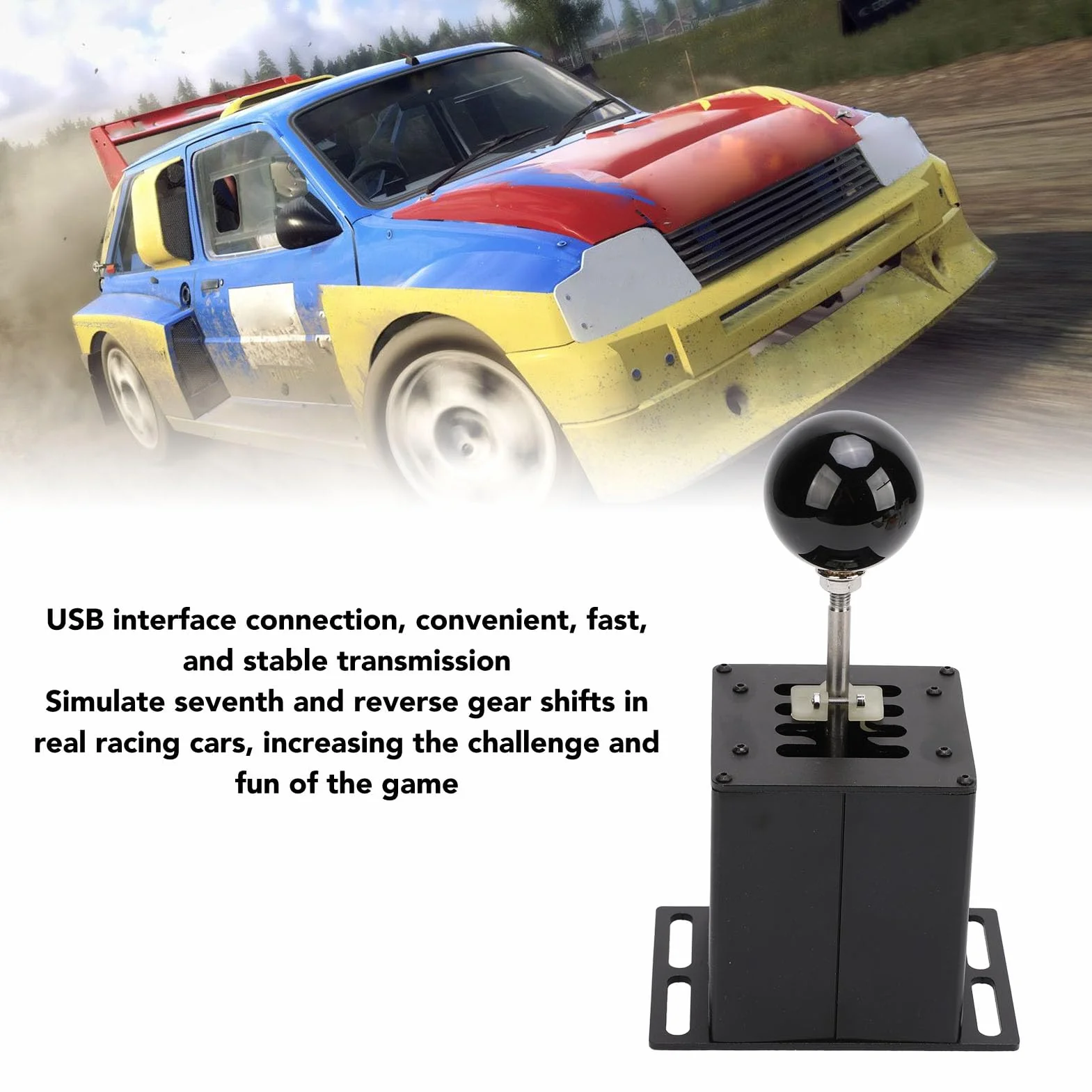 TKSE 7+R H Gear Shifter Symulator Wyścigów USB Game Simulator dla G29 G27 G25 G920 T300RS GT Kierownica