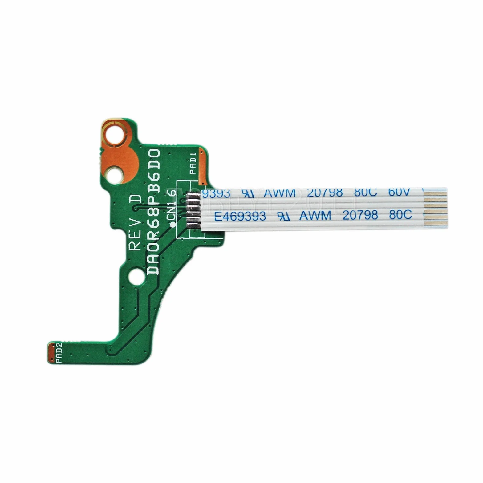 Gintai Tablica przycisków przełącznika zasilania z kablem do laptopów HP Pavilion 17 - serii E 17,3 cala DA0R68PB6D0 720673-001 32R68PB0000