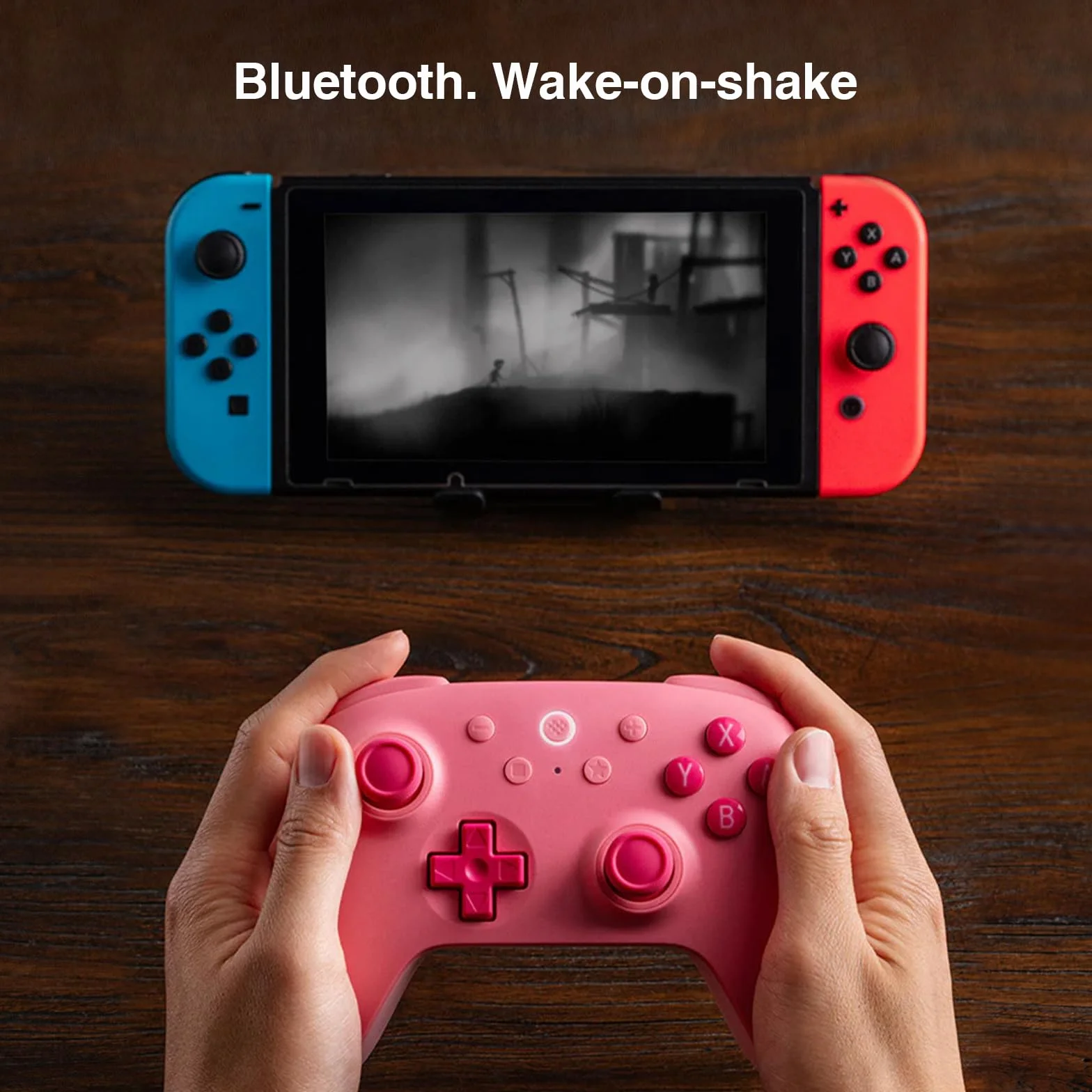 8Bitdo Ultimate 2C Kontroler Bluetooth do Switcha 2, Switcha/OLED/Lite, joysticki z efektem Halla, nieliniowe cyfrowe wyzwalacze, konfigurowalne zderzaki L4/R4, ruch 6-osiowy, wibracje Rumble (Różowy)