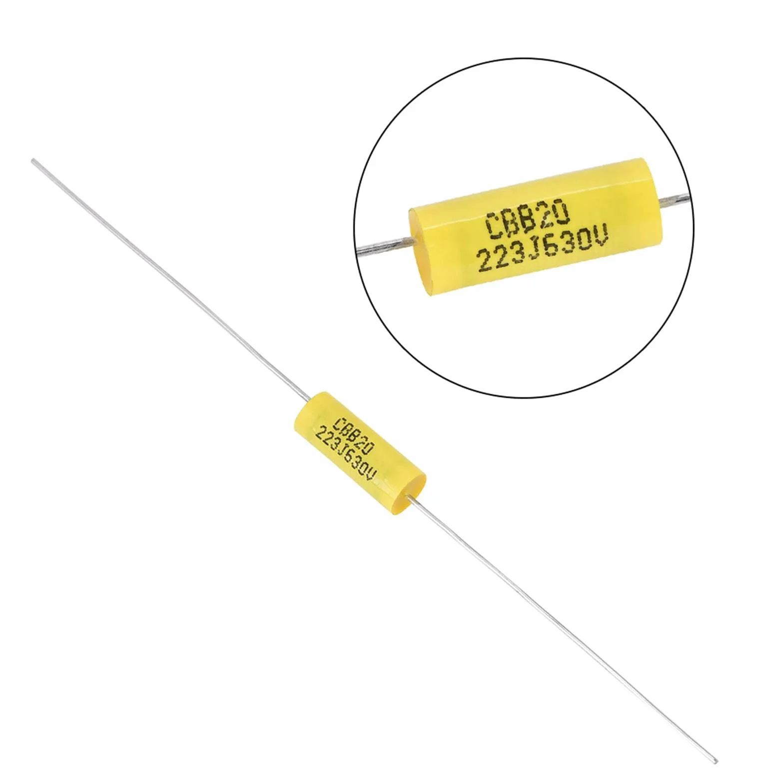 Ausla 0,022UF 630V Kondensatory, Osiowe Kondensatory Poliestrowe, 10pcs dla Starych Radiotelefonów i Wzmacniaczy Rurowych, łatwe w Użyciu z Dokładnymi Specyfikacjami, Odpowiednie dla Elektroniki