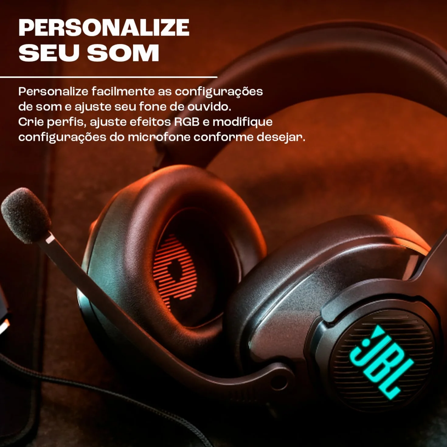 JBL QUANTUM400 Over-Ear Gaming Headset, słuchawki wokółuszne RGB, podświetlany, przewodowy zestaw słuchawkowy dla graczy, kompatybilny z PC, PS, Xbox, Nintendo, czarne