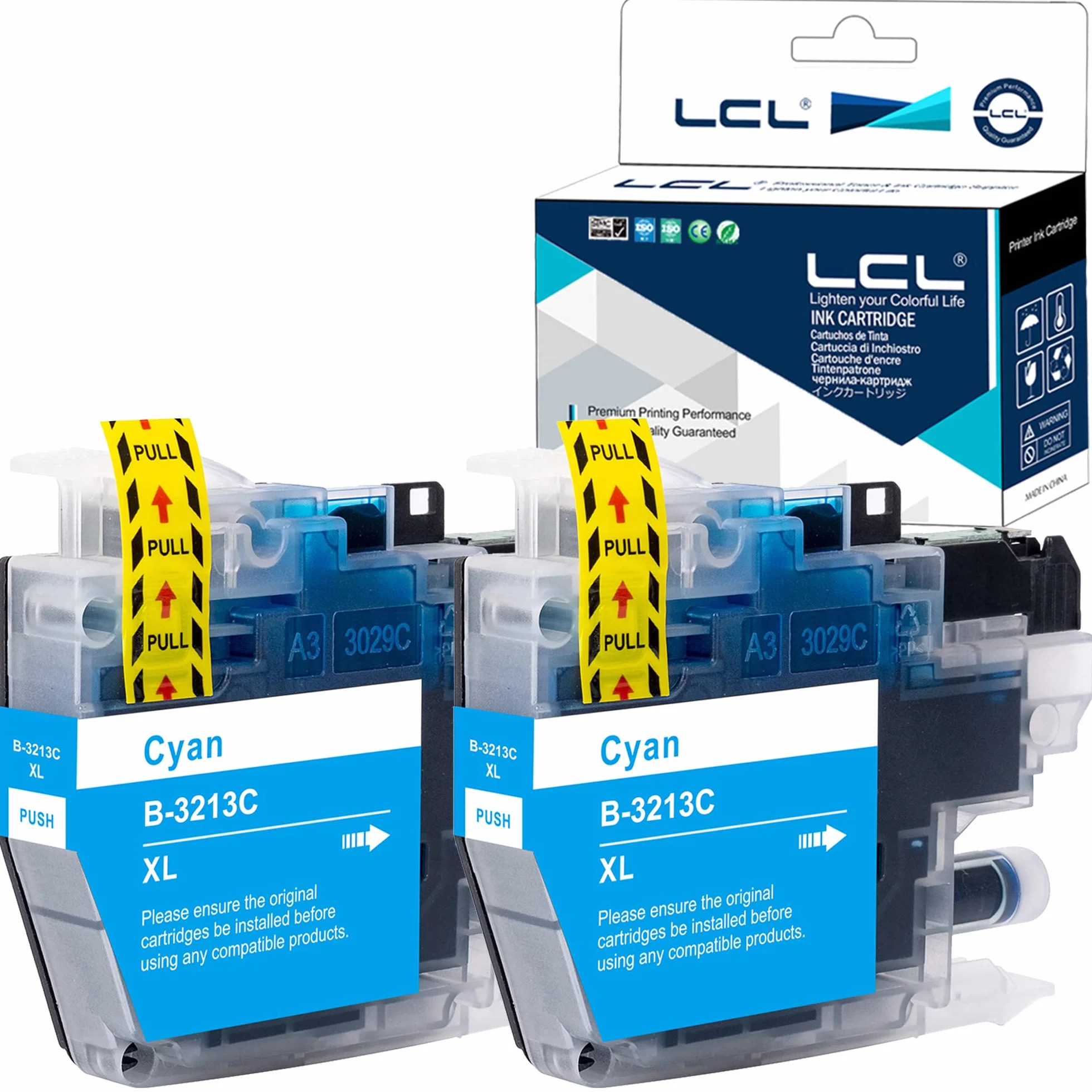 LCL Kompatybilny wkład atramentowy LC-3213 LC3213 LC-3213C LC3213C (2cyjan) zamiennik dla Brother DCP-J770 DCP-J772DW DCP-J774DW MFC-J890DW MFC-J895 MFC-J497DW DCP-J572DW MFC-J491DW