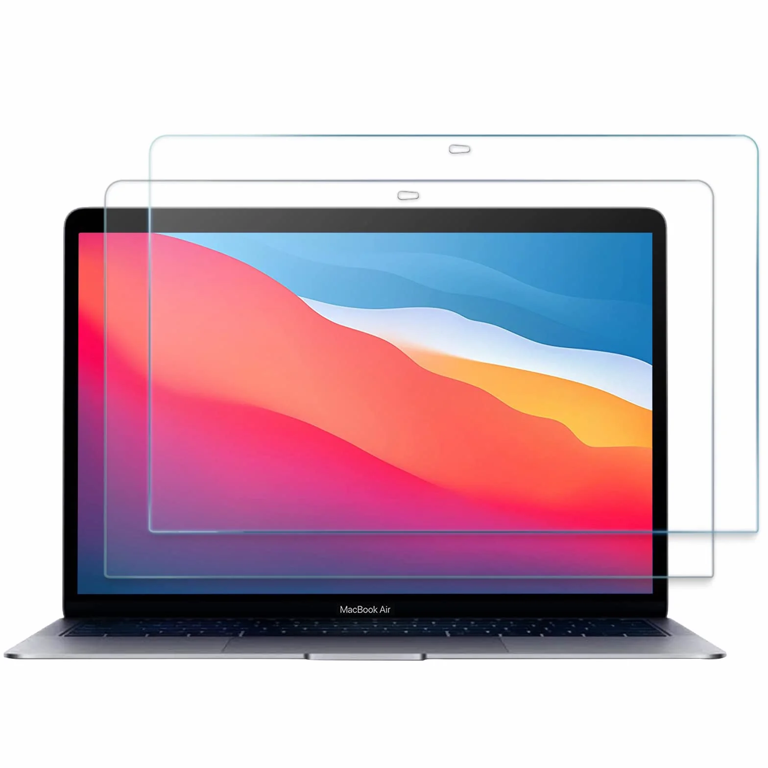 ProCase 2 sztuki folii ochronnej na wyświetlacz o twardości 9H do 13 cali MacBook Pro 13 / MacBook Air 13, folia ochronna na wyświetlacz szkło hartowane, folia ochronna na ekran Screen Protector,