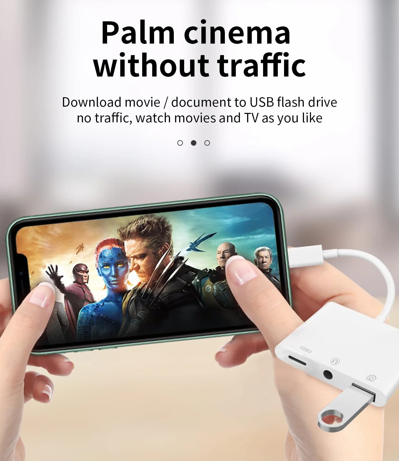 Certyfikowany przez dla Apple adapter do słuchawek dla iPhone audio 3,5 mm AUX Jack i przedłużacz ładowarki Dongle konwerter zestawu Lightning USB żeńskiego OTG kabel aparatu złącze pamięci splitter