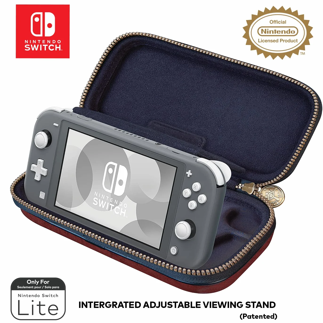 Nintendo Switch Lite Game Traveler Deluxe Case Zelda Brown