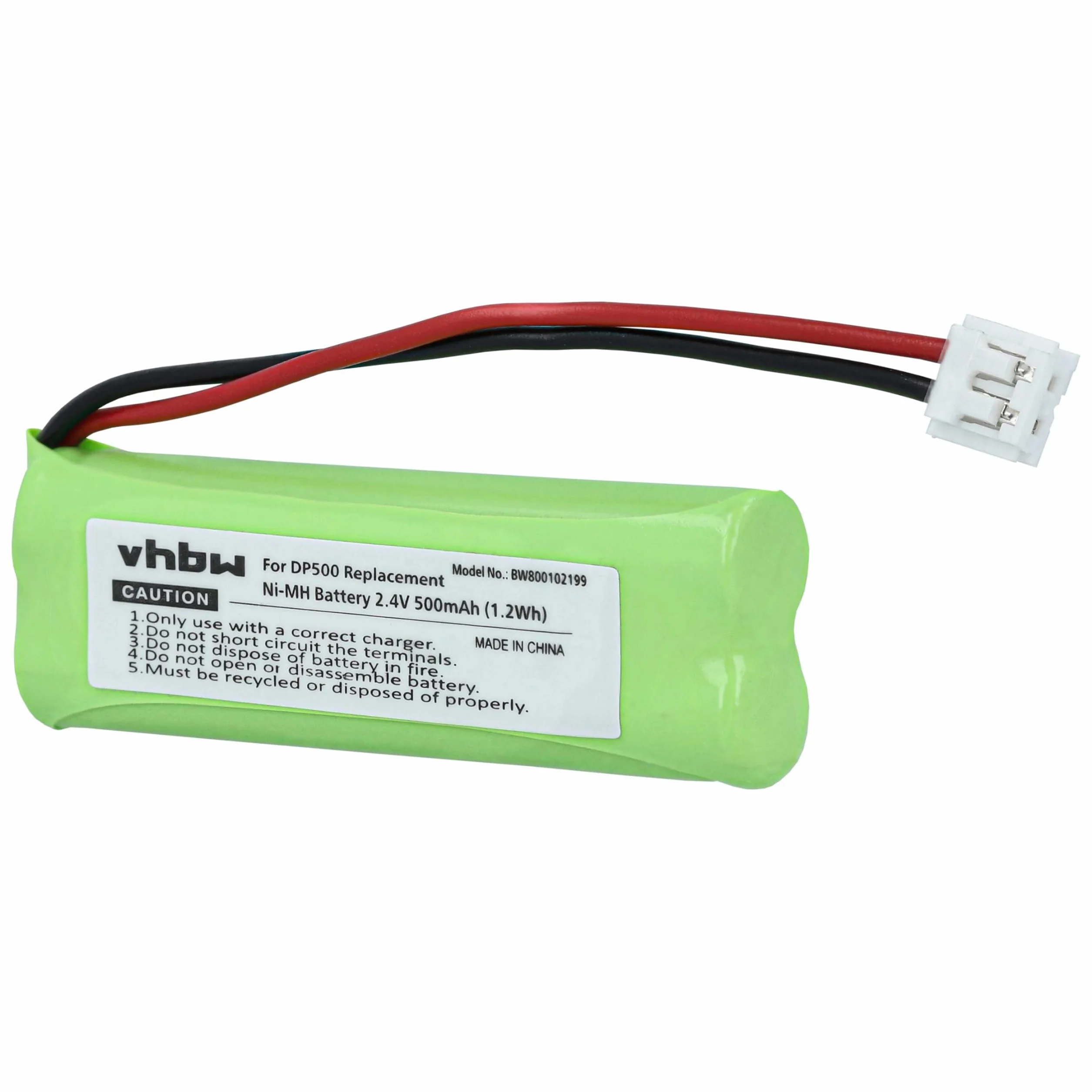 vhbw 3X NI-MH akumulator 500 mAh (2,4 V) do sieci stacjonarnej Medion MD82622, MD83001, MD83022, MD83091, MD83166, MD83274, MD83542 jak VT50AAAALH2BMJZ, GP10