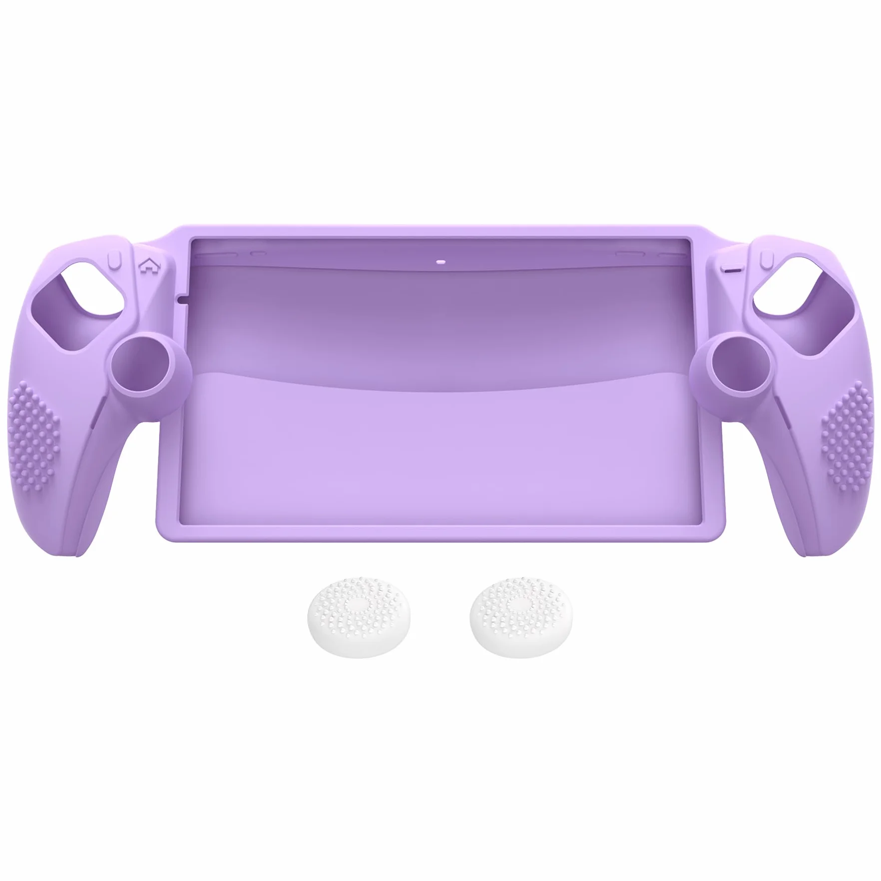 PlayVital Silikonowe Etui Ochronne do PS Portal z Thumbstick Grip Cover,Pokrowiec Console do PS Portal Akcesoria-Fioletowy