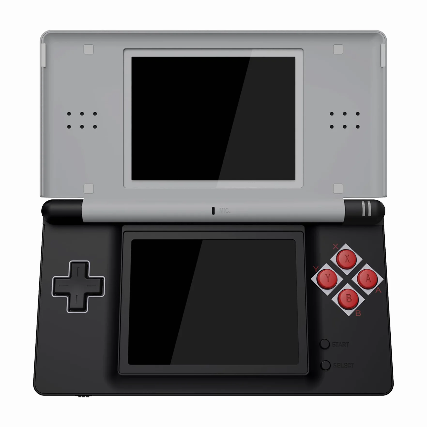 eXtremeRate Pełna wymienna obudowa do Nintendo DS Lite, obudowa z wymiennym przyciskiem do Nintendo DS Lite, konsola nie jest dołączona, klasyczny styl NES