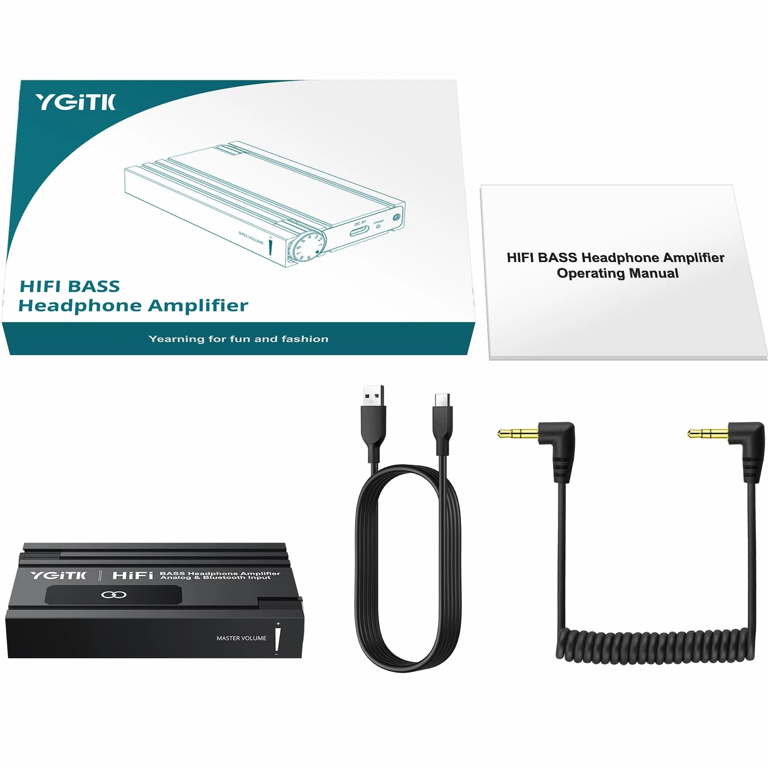 Wzmacniacz słuchawkowy HiFi Bass do MP3/ MP4/ telefonów/komputera