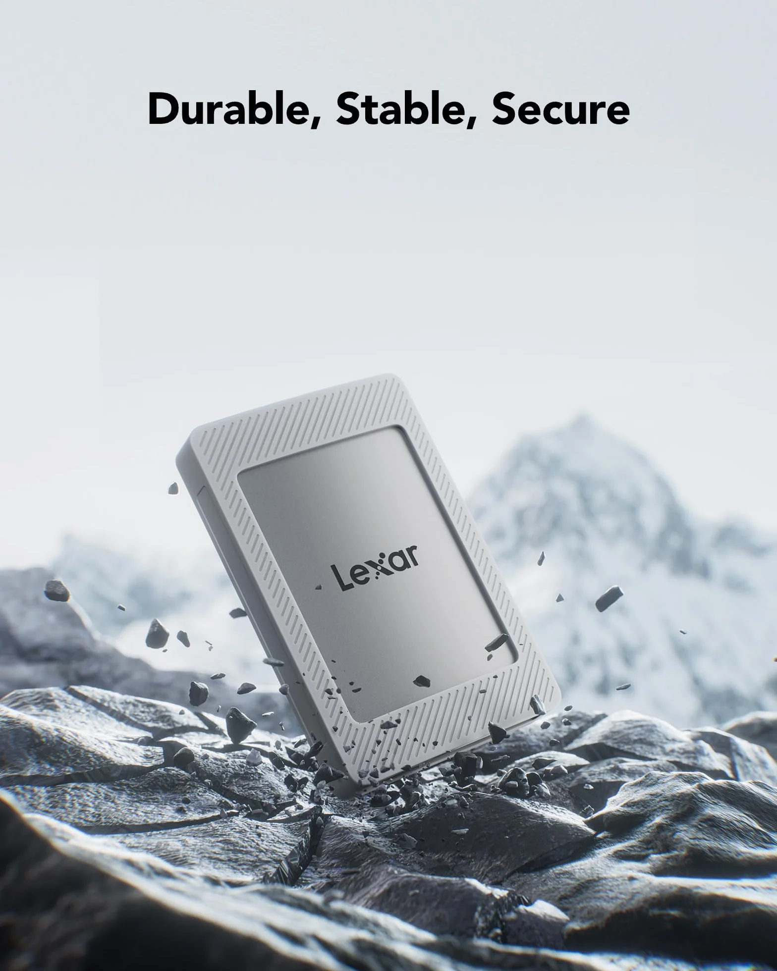 Lexar Dysk SSD ES4 Portable z zestawem magnetycznym 1TB, zewnętrzny dysk SSD USB 3.2 Gen2 1050 MB/s odczytu i 1000 MB/s zapisu, kompatybilny z iPhone 15/16, PC i Mac, laptopami typu C, tabletami, PS5