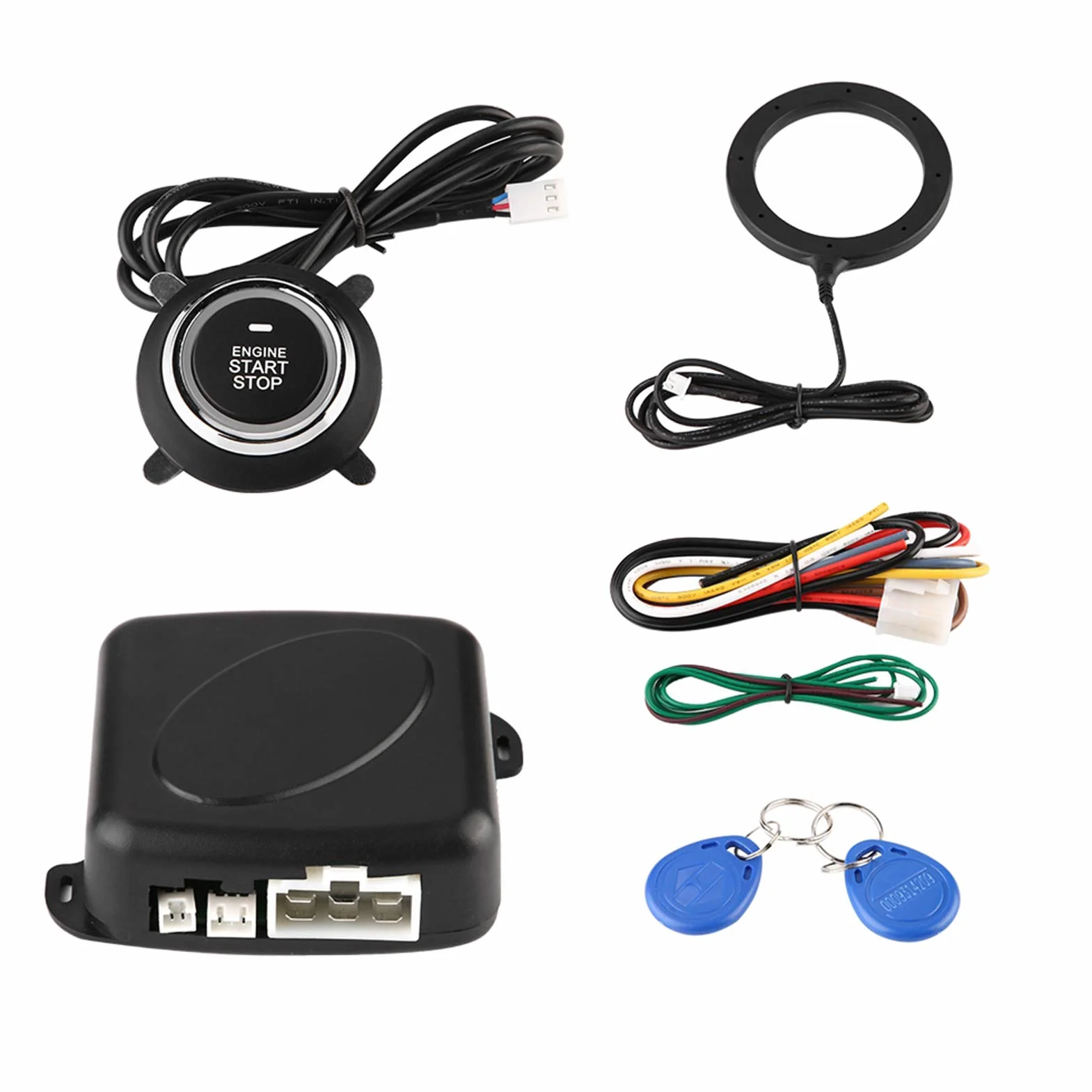 12V Universal Auto Alarm System Motor Starter Taster Fahrzeuge Start/Stopp Kit Safe Lock Diebstahlsicherungs Auto Änderungssatz