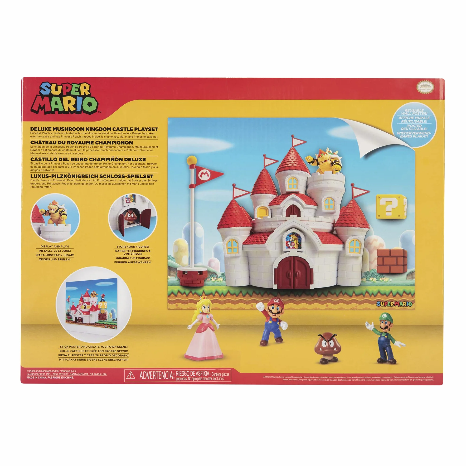 Nintendo Jakks Mashroom Kingdom Castle 58541 Zestaw do Zabawy