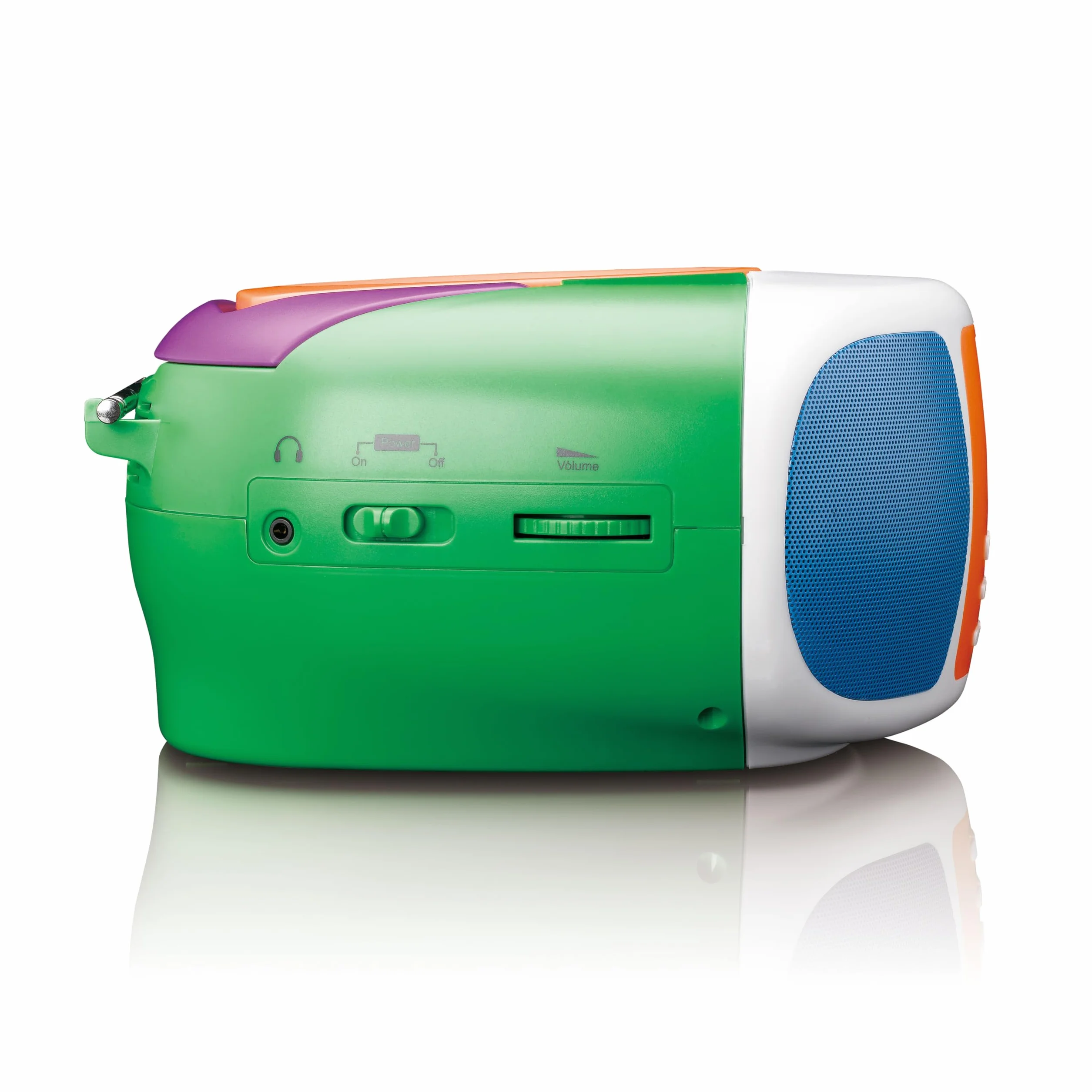 Lenco SCD-861KIDS – przenośne radio DAB+/FM dla dzieci z Bluetooth® 5.3, odtwarzacz CD, dźwięk stereo, kolorowy wyświetlacz, funkcja budzika, zasilanie bateryjne i sieciowe, wejście AUX i słuchawki