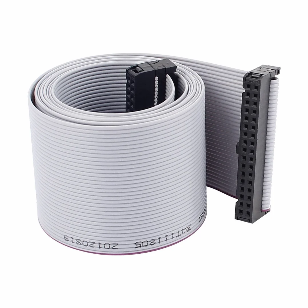 Sourcingmap 2,54 mm 34 Pin F/F IDC złącze twardy sterownik płaski kabel wstążkowy 118 cm