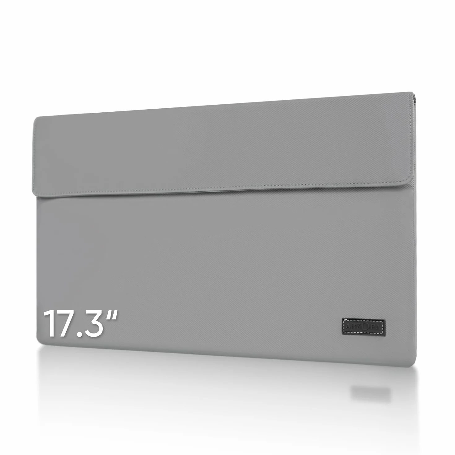 Przenośna torba na monitor ARZOPA 17,3"skóra PU,wodoodporny materiał,materiał podstawy,miękka podszewka,mocne zamknięcie magnetyczne,możliwość zwinięcia do przechowywania,łatwa do przenoszenia szary
