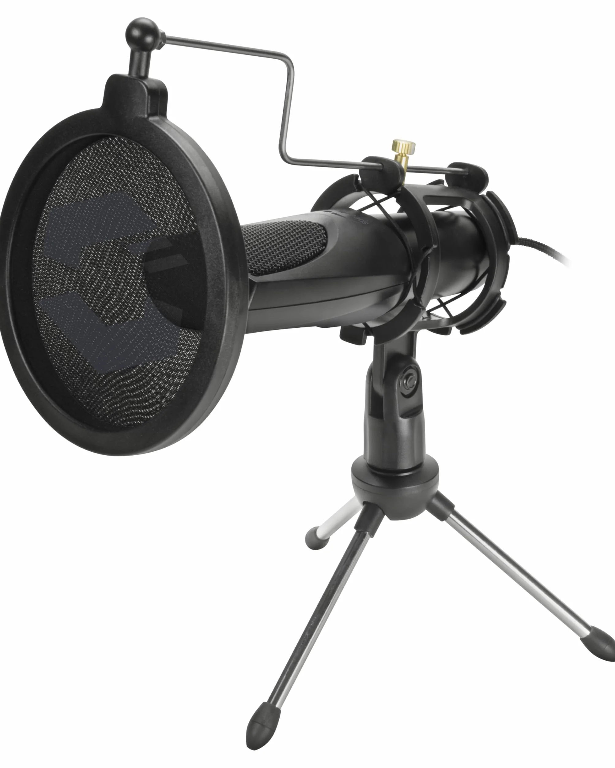 Speedlink AUDIS Desktop Streaming Microphone – mikrofon strumieniowy ze stojakiem i filtrem pop – Plug & Play, czarny