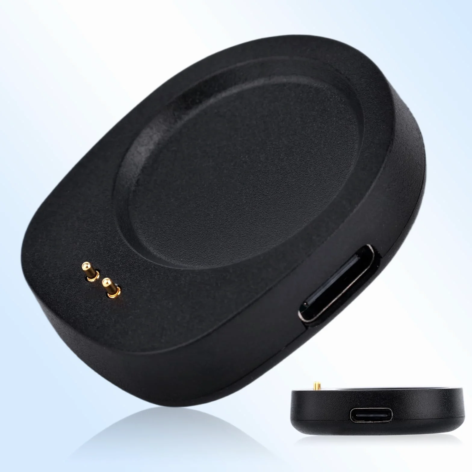 2 Sztuki Adapterów USB-C do Ładowania, Kompaktowy Magnetyczny Adapter Ładowania Smartwatchy Stacja Bazowa Zamienna do Amazfit Balance 2 T-Rex 3 Helio Strap Balance