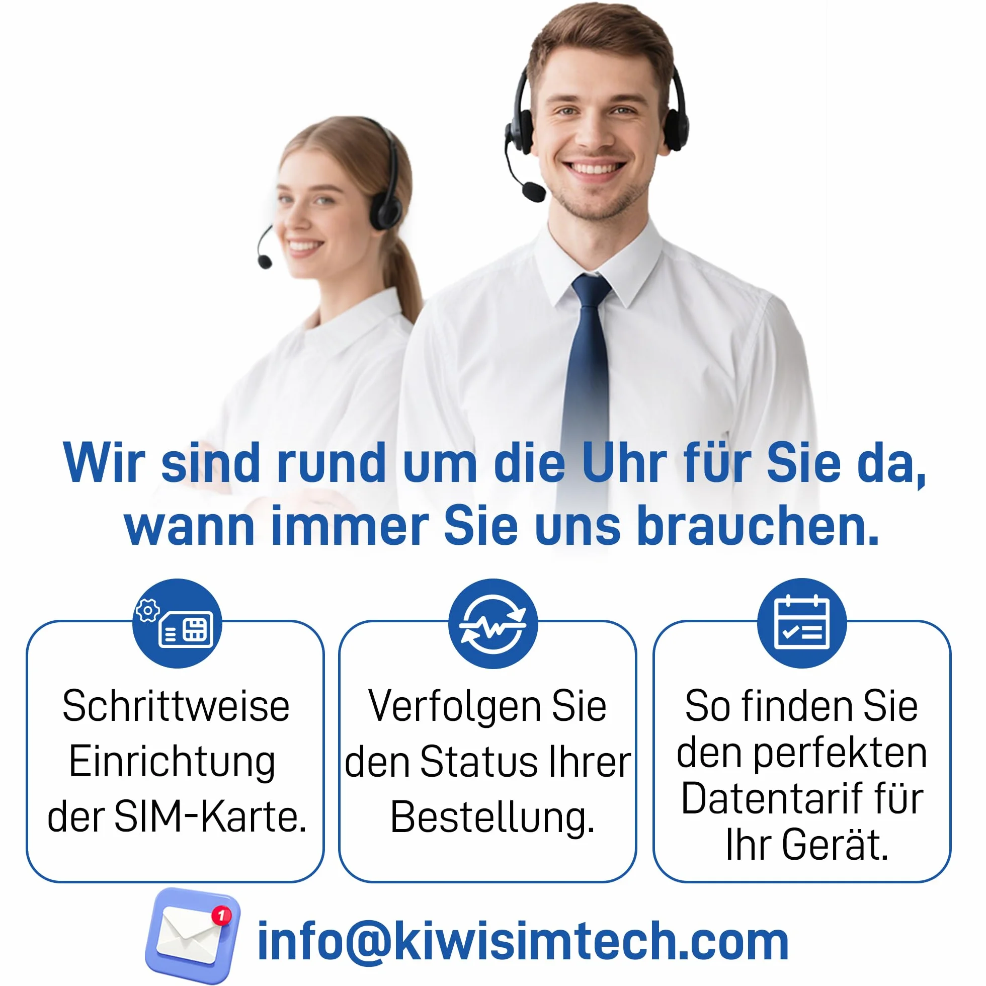KiwiSim Prepaid karta SIM – 4G LTE do użytku globalnego w 170 krajach i regionach, kompatybilna z Telefónica, O₂, Vodafone, do smartfonów, hotspotów, kamer i urządzeń GPS