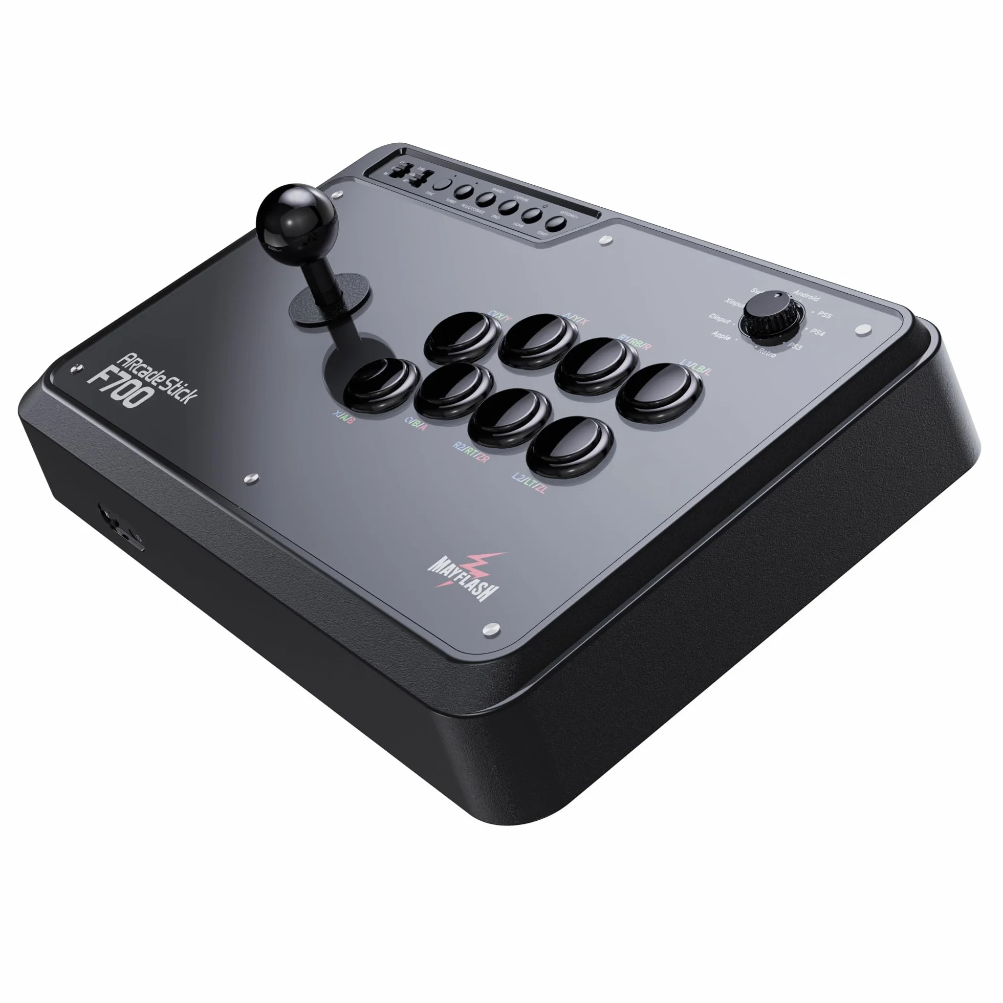 MAYFLASH Arcade Stick F700 for PS5, PS4, Switch, Windows, Apple, Android and more. Fight Stick Support Wireless Bluetooth, 2.4G Receiver and Wired Connection