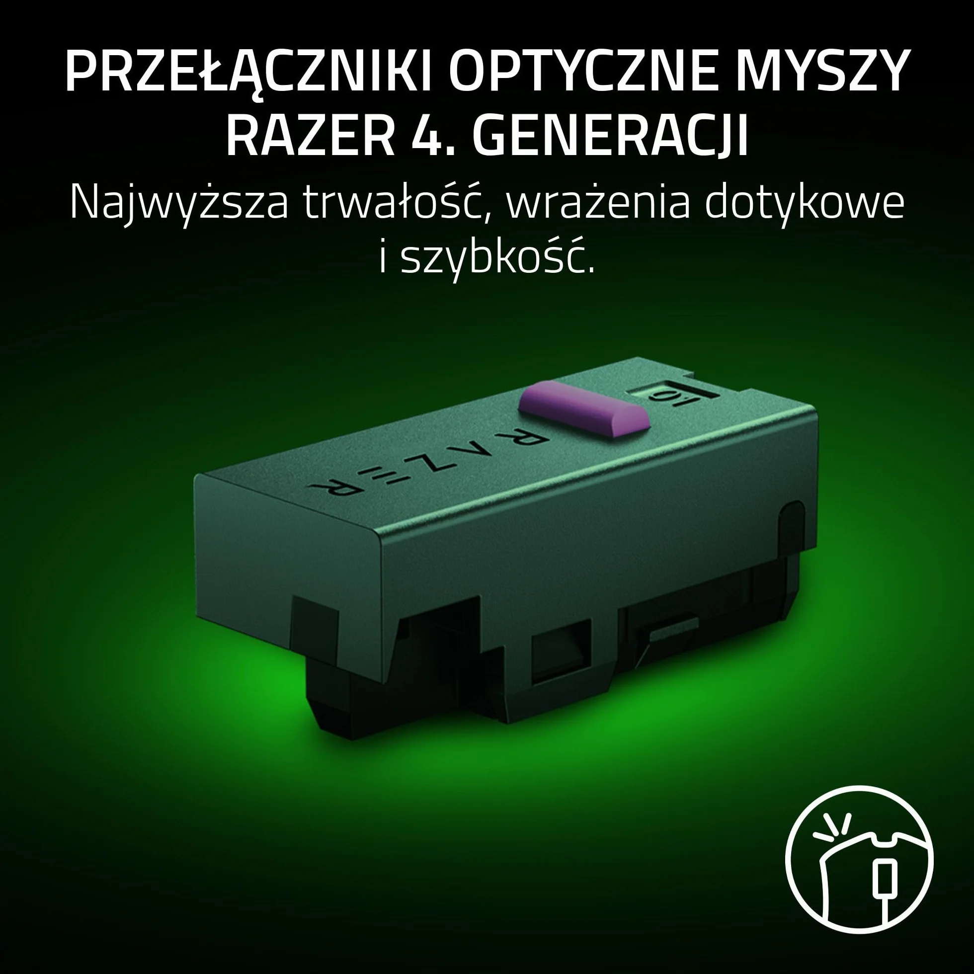 Razer DeathAdder V4 Pro - ultralekka bezprzewodowa ergonomiczna mysz sportowa - 56 g - 2,4 GHz Hyperspeed - czujnik Focus Pro 45K - 8K Hz Polling - przełączniki optyczne Gen-4 - PC/Mac | Czarny