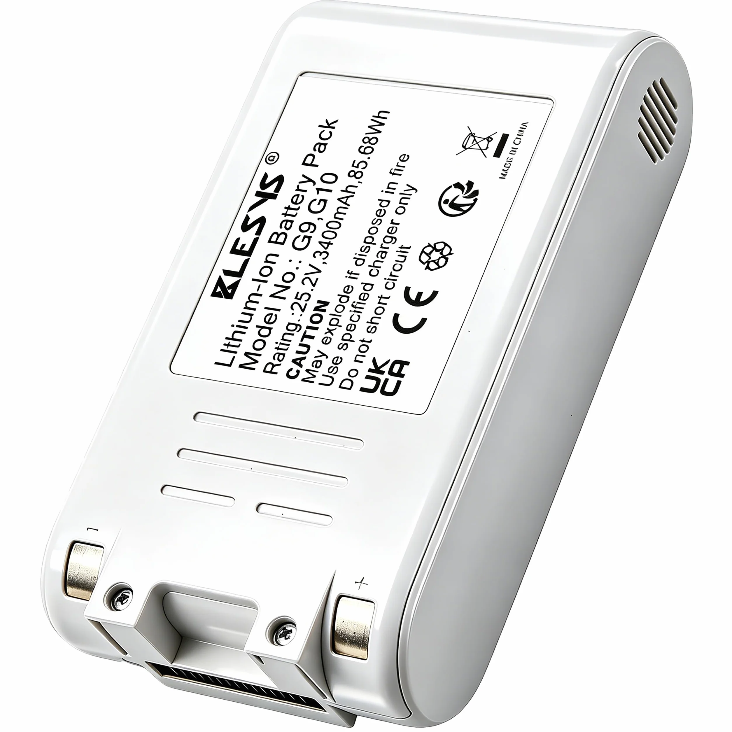 BLESYS 3400 mAh akumulator zastępczy do odkurzacza Xiaomi G9, G9 Plus, G10, G10 Plus, akumulator do Dreame T10, T20, T20 Pro, R10, R10 Pro, V12S, V16S [25,2 V/85,68 Wh]